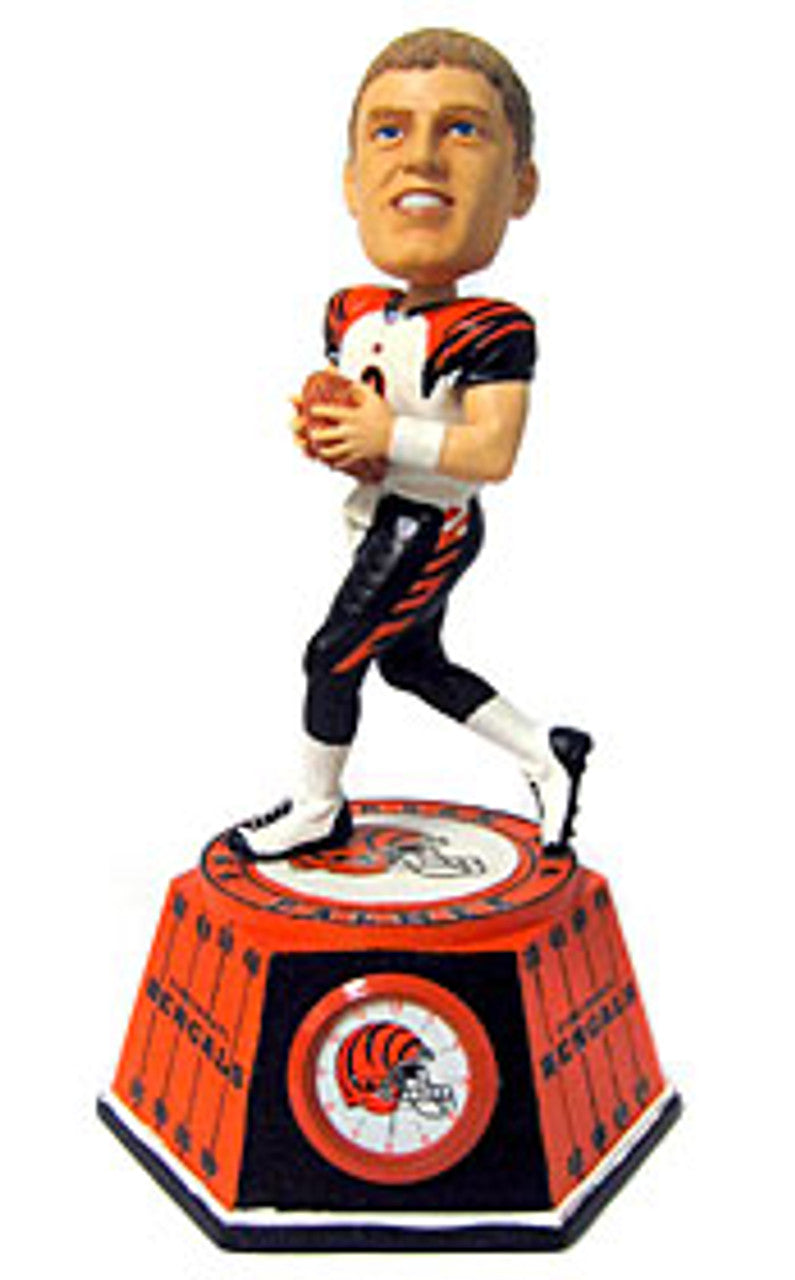 Cincinnati Bengals Carson Palmer Forever Collectibles Bobblehead Clock CO - Sports Collectibles, Sports Memorabilia, Sports Fan Shop, Sports Gifts