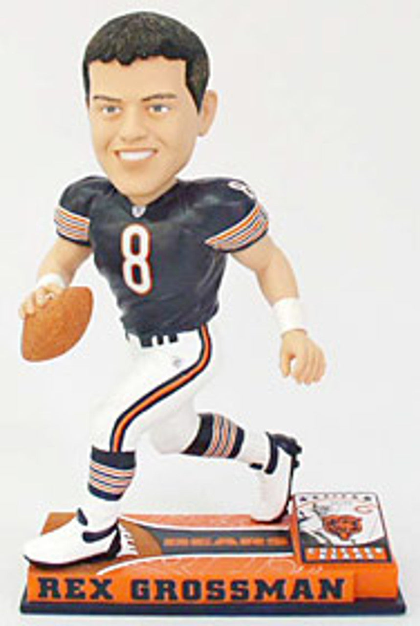 Chicago Bears Rex Grossman Forever Collectibles On Field Bobblehead CO - Sports Collectibles, Sports Memorabilia, Sports Fan Shop, Sports Gifts