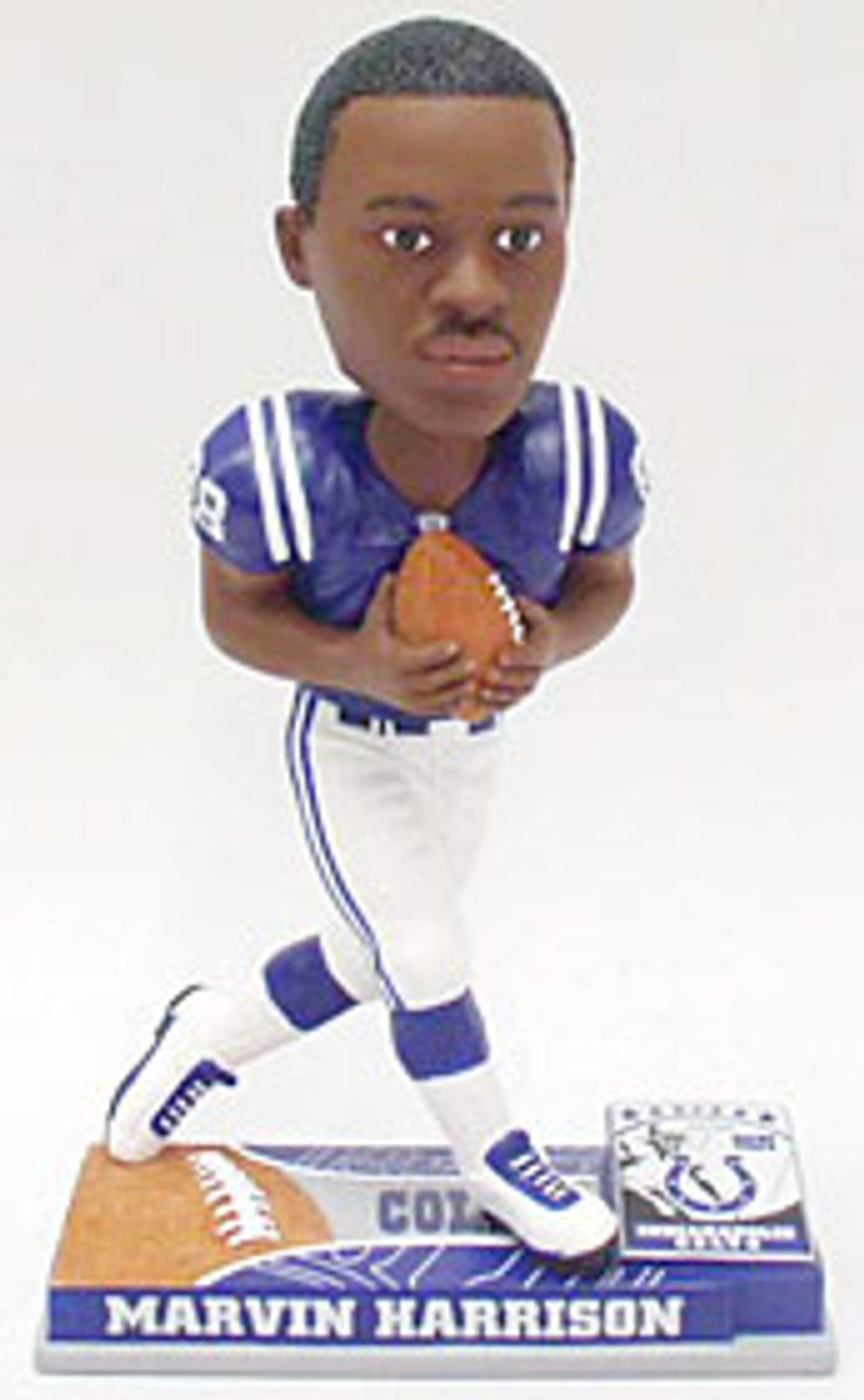 Indianapolis Colts Marvin Harrison Forever Collectibles On Field Bobblehead CO - Sports Collectibles, Sports Memorabilia, Sports Fan Shop, Sports Gifts
