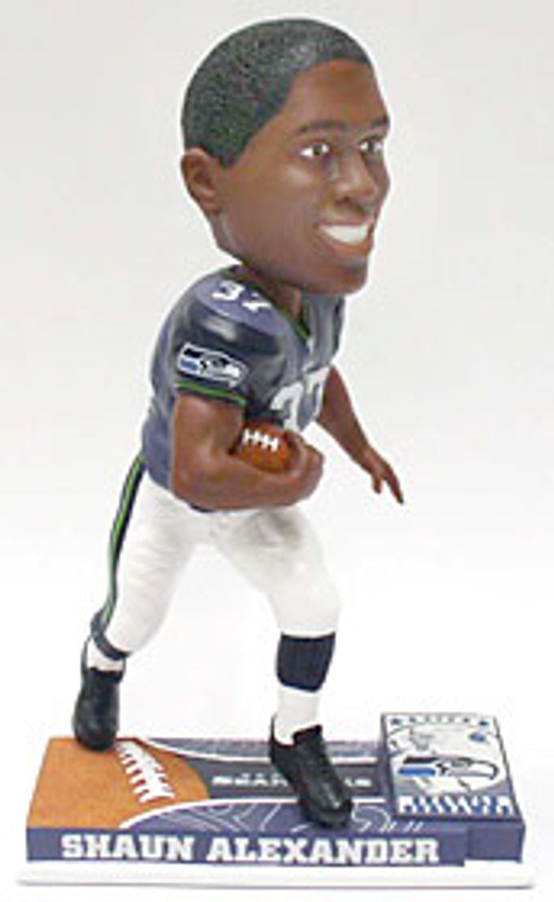 Seattle Seahawks Shaun Alexander Forever Collectibles On Field Bobblehead CO - Sports Collectibles, Sports Memorabilia, Sports Fan Shop, Sports Gifts