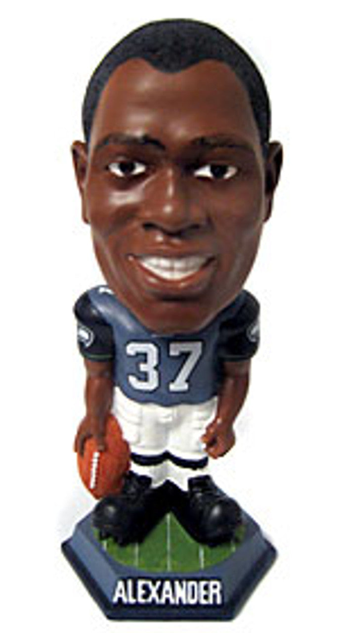 Seattle Seahawks Shaun Alexander Forever Collectibles Knucklehead Bobblehead CO - Sports Collectibles, Sports Memorabilia, Sports Fan Shop, Sports Gifts