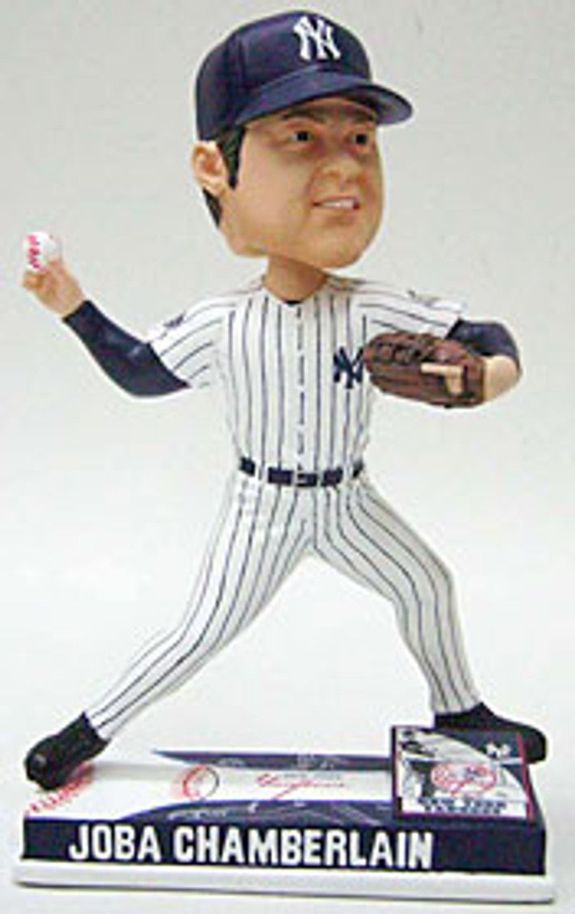 New York Yankees Joba Chamberlain Forever Collectibles On Field Bobblehead CO - Sports Collectibles, Sports Memorabilia, Sports Fan Shop, Sports Gifts