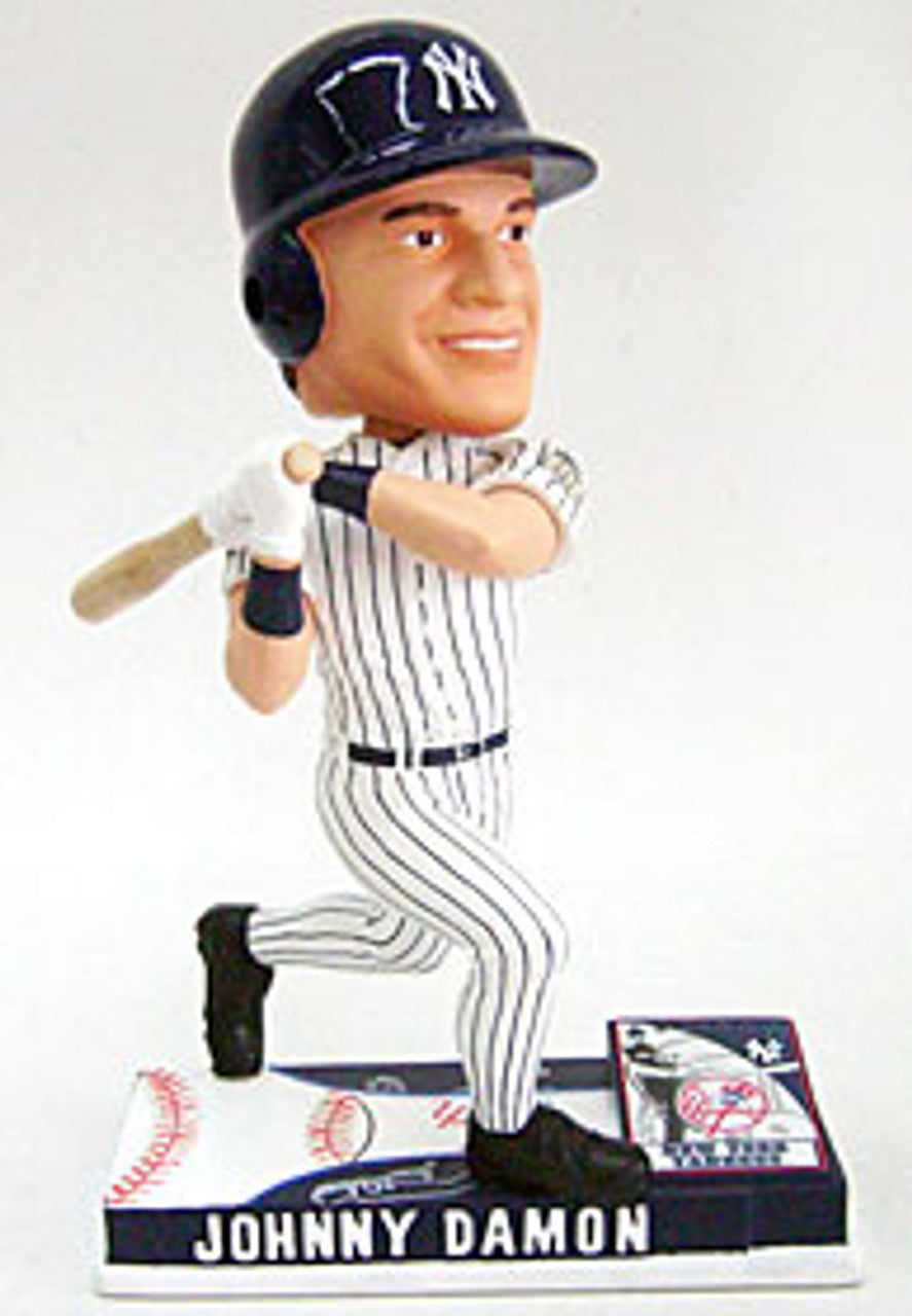 New York Yankees Johnny Damon Forever Collectibles On Field Bobblehead CO - Sports Collectibles, Sports Memorabilia, Sports Fan Shop, Sports Gifts