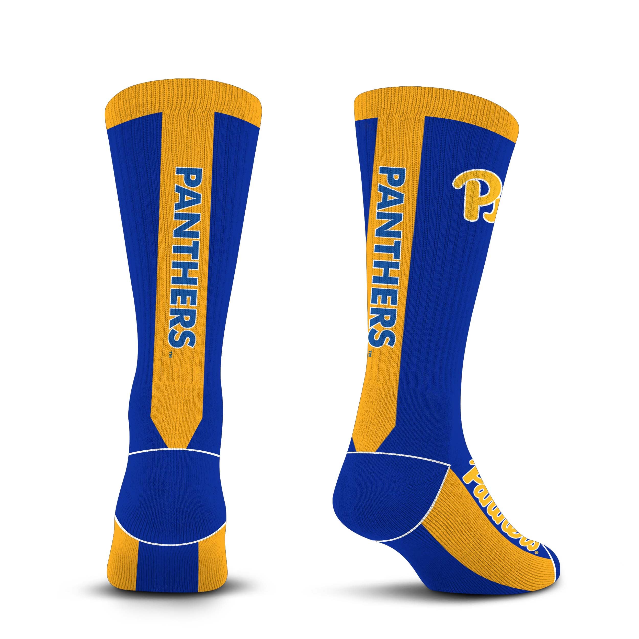 For Bare Feet NCAA PITTSBURGH PANTHERS MVP Crew Sock Team Color Large - Sports Gifts, Sports Memorabilia, Sports Collectibles, Fan Shop
