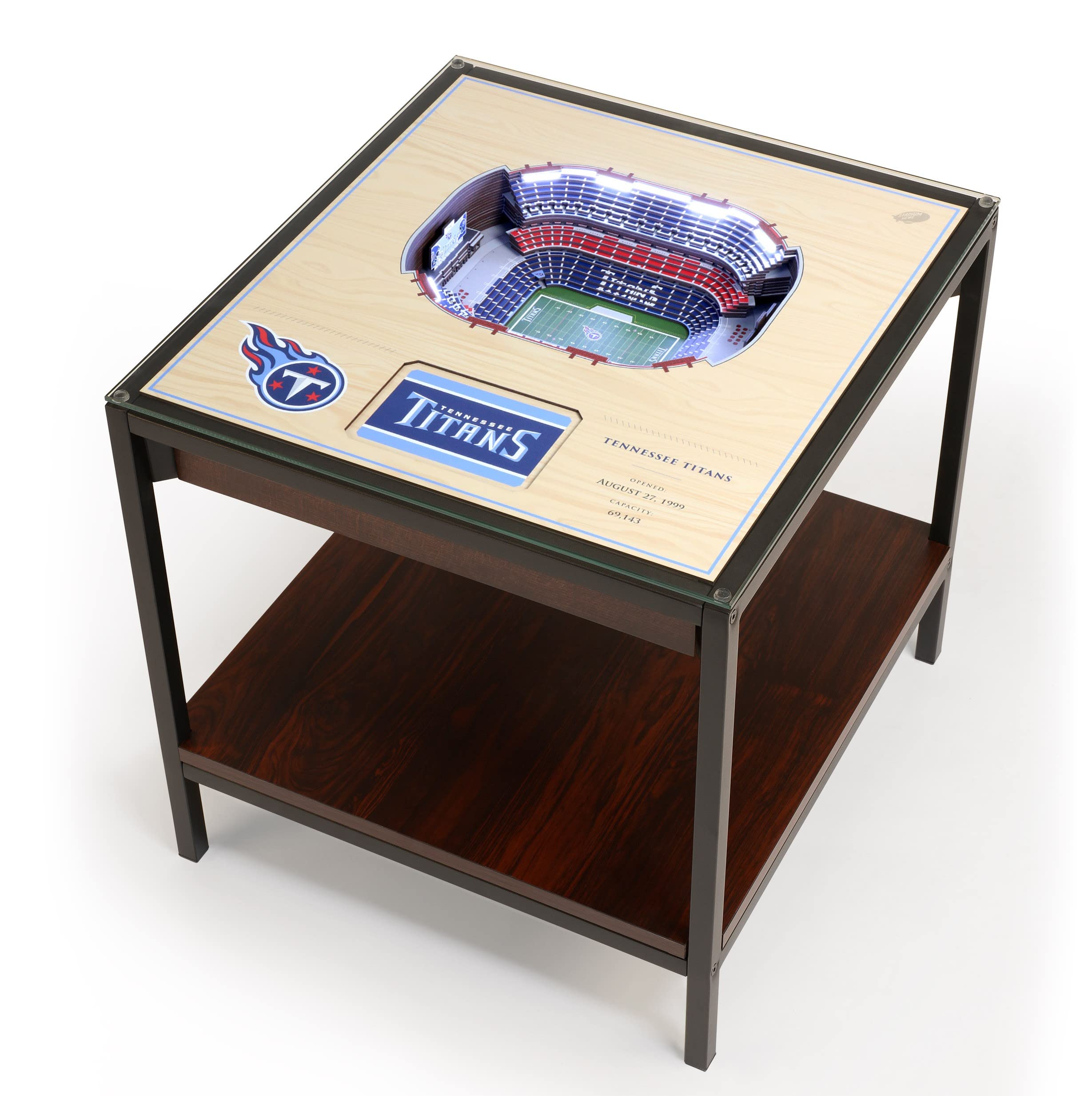 YouTheFan NFL Tennessee Titans 25-Layer StadiumViews Lighted End Table - Nissan Stadium - Sports Collectibles, Sports Memorabilia, Sports Fan Shop, Sports Gifts
