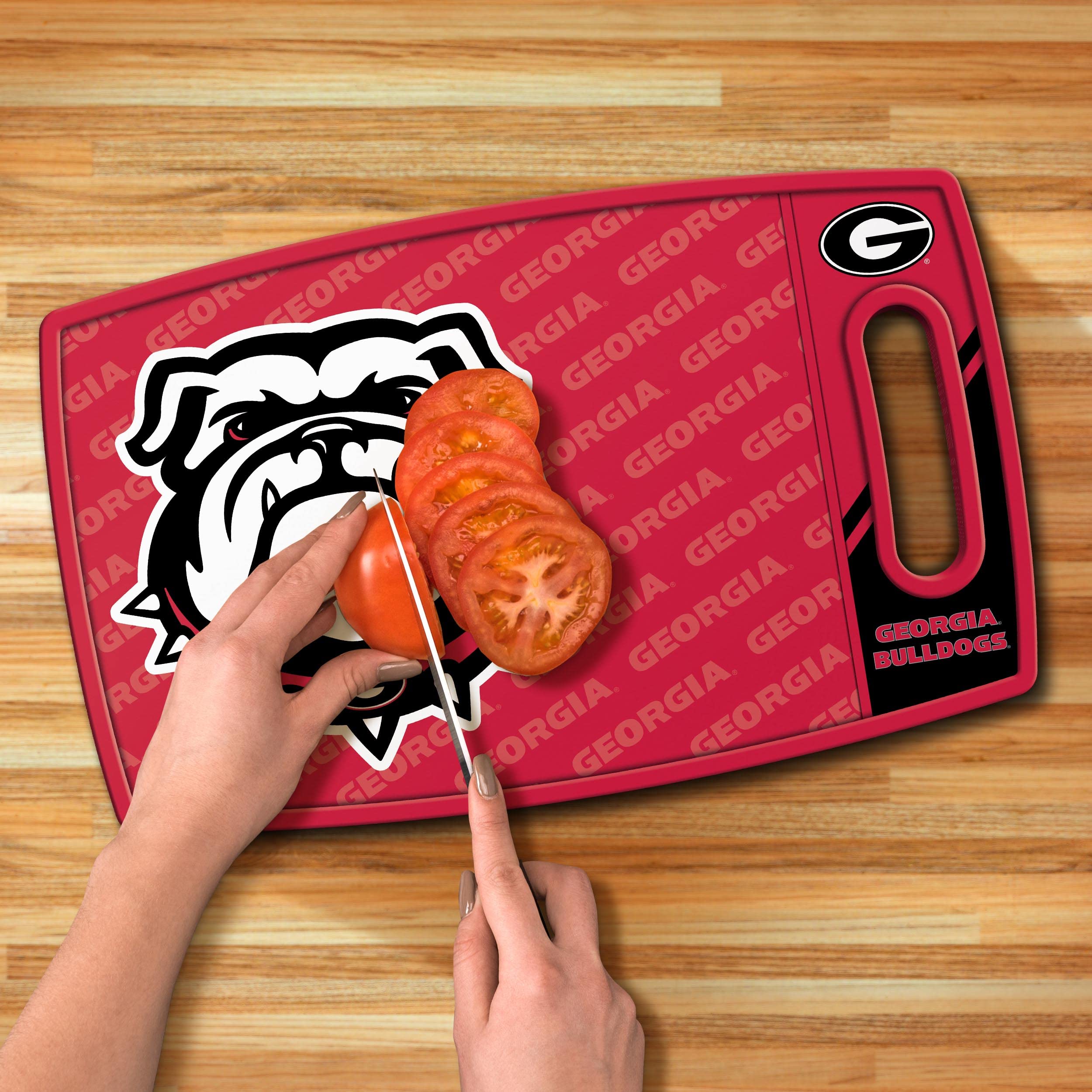YouTheFan NCAA Georgia Bulldogs Logo Series Cutting Board - Sports Collectibles, Sports Memorabilia, Sports Fan Shop, Sports Gifts