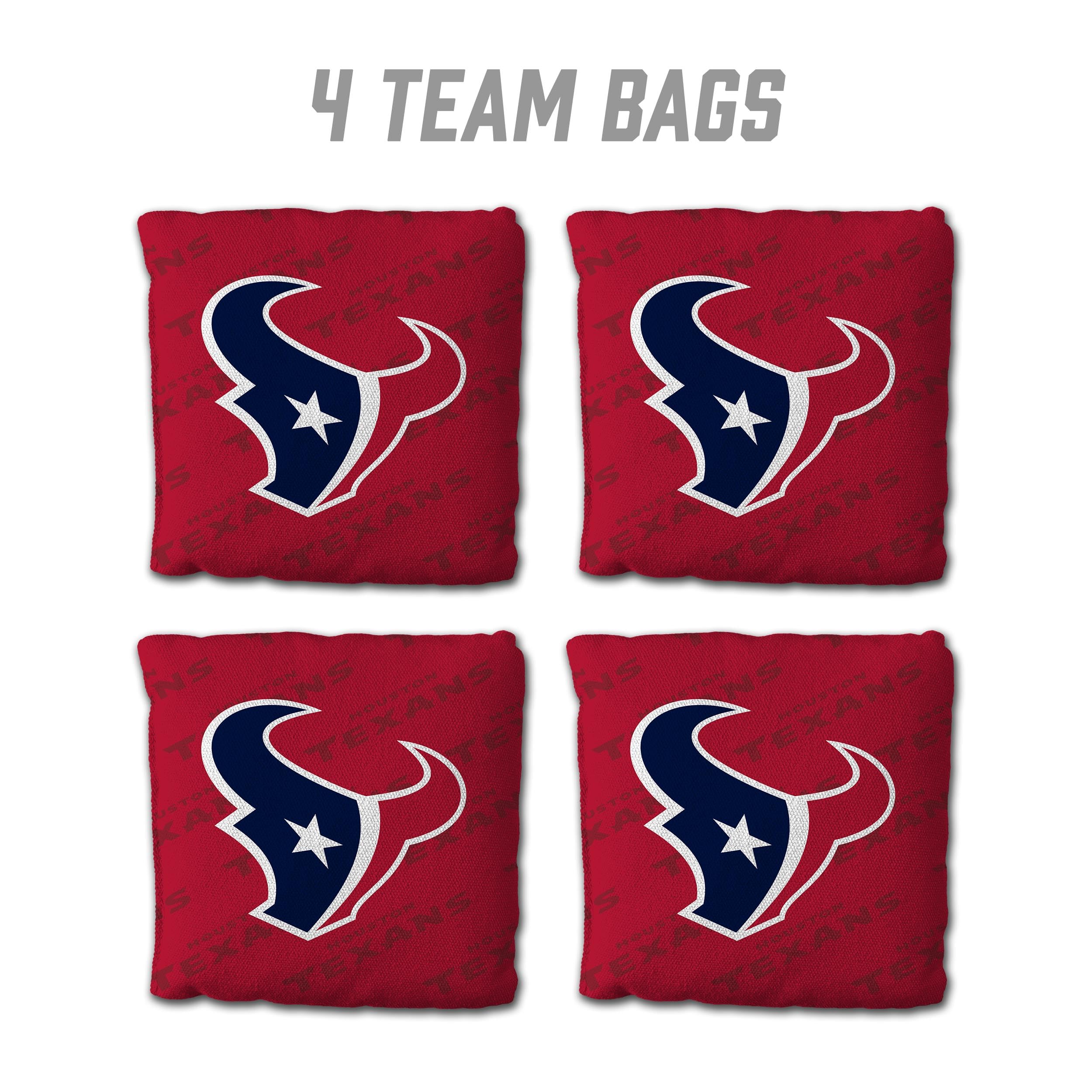 YouTheFan NFL Houston Texans Cornhole Bags - 4PK - Red - Sports Collectibles, Sports Memorabilia, Sports Fan Shop, Sports Gifts