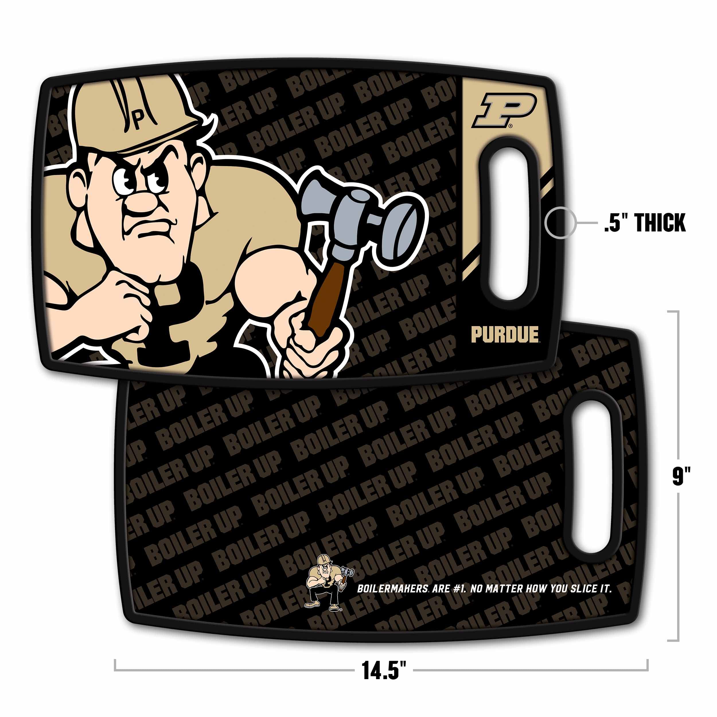 YouTheFan NCAA Purdue Boilermakers Logo Series Cutting Board - Sports Collectibles, Sports Memorabilia, Sports Fan Shop, Sports Gifts