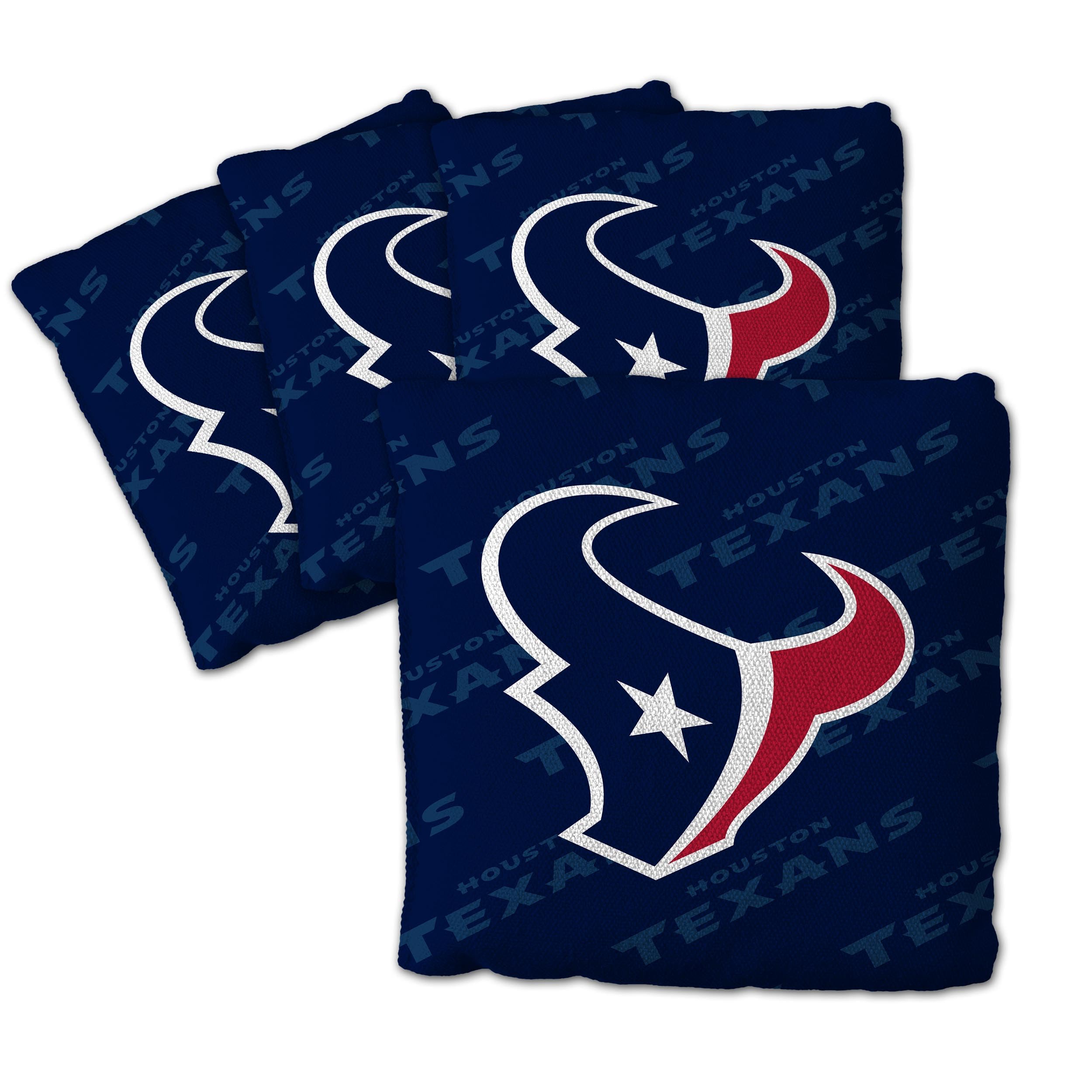 YouTheFan NFL Houston Texans Cornhole Bags - 4PK - Blue - Sports Collectibles, Sports Memorabilia, Sports Fan Shop, Sports Gifts