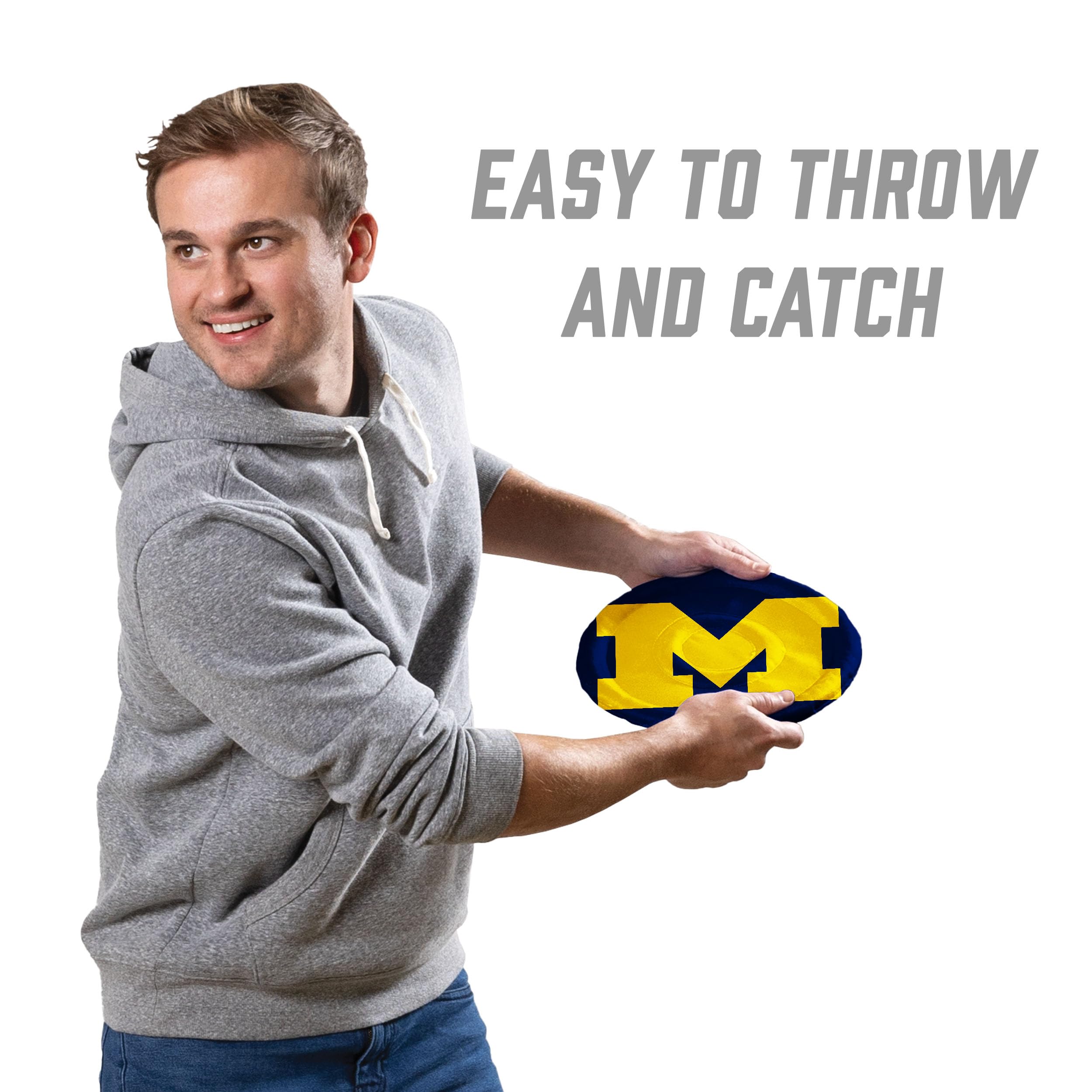 YouTheFan NCAA Michigan Wolverines Flimzee Bean-Bag Flying Disc - Sports Collectibles, Sports Memorabilia, Sports Fan Shop, Sports Gifts
