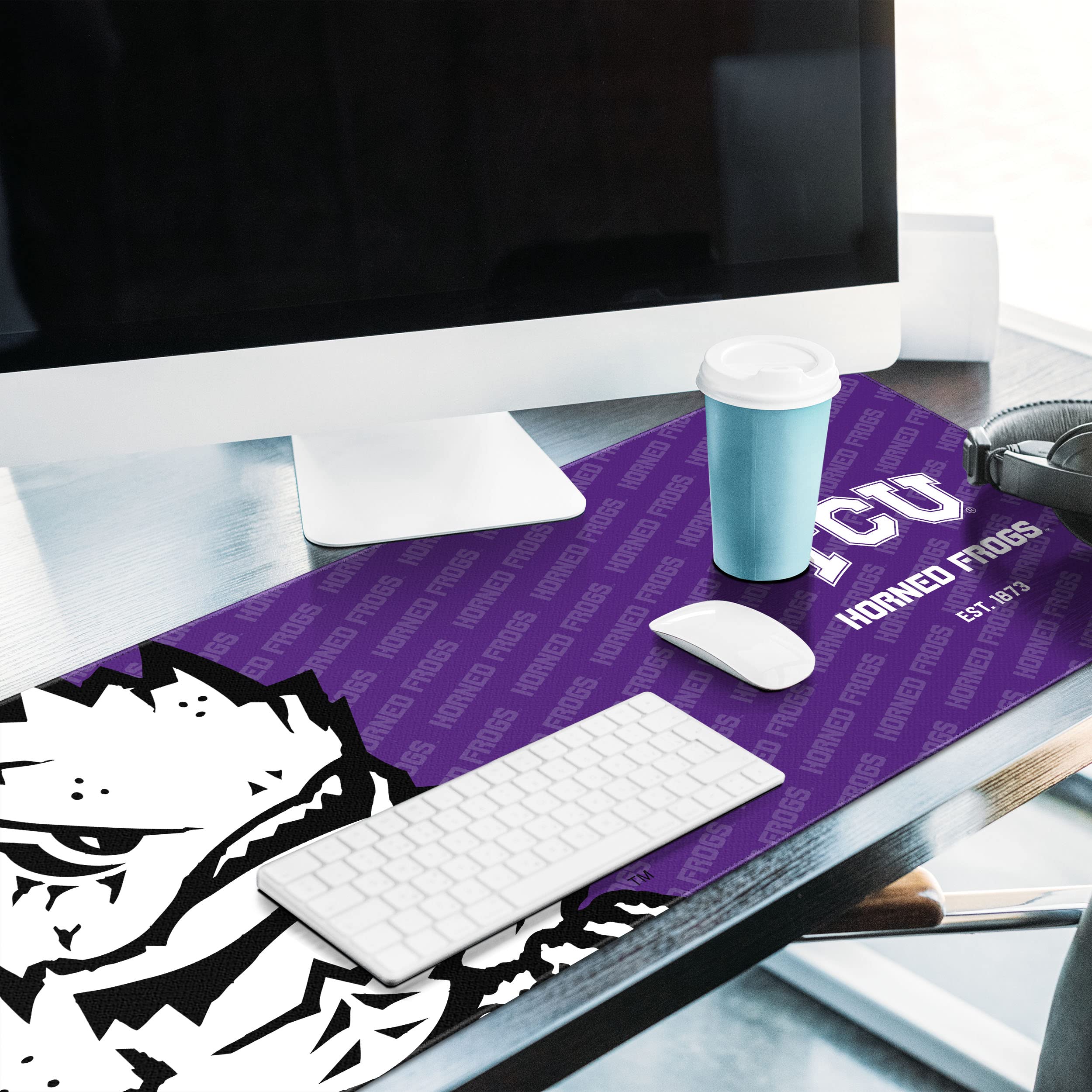 YouTheFan NCAA TCU Horned Frogs Logo Series Desk Pad - Sports Collectibles, Sports Memorabilia, Sports Fan Shop, Sports Gifts