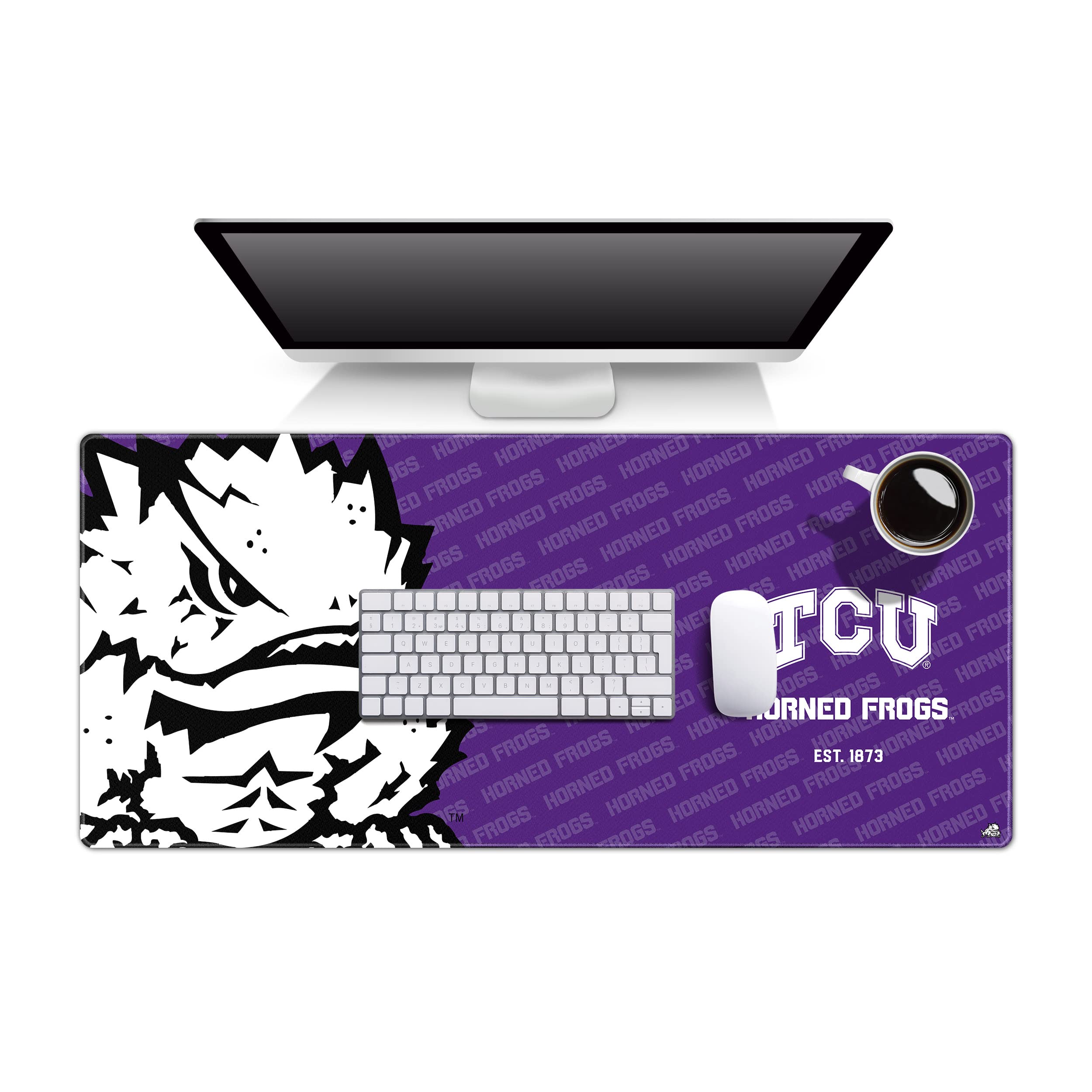 YouTheFan NCAA TCU Horned Frogs Logo Series Desk Pad - Sports Collectibles, Sports Memorabilia, Sports Fan Shop, Sports Gifts