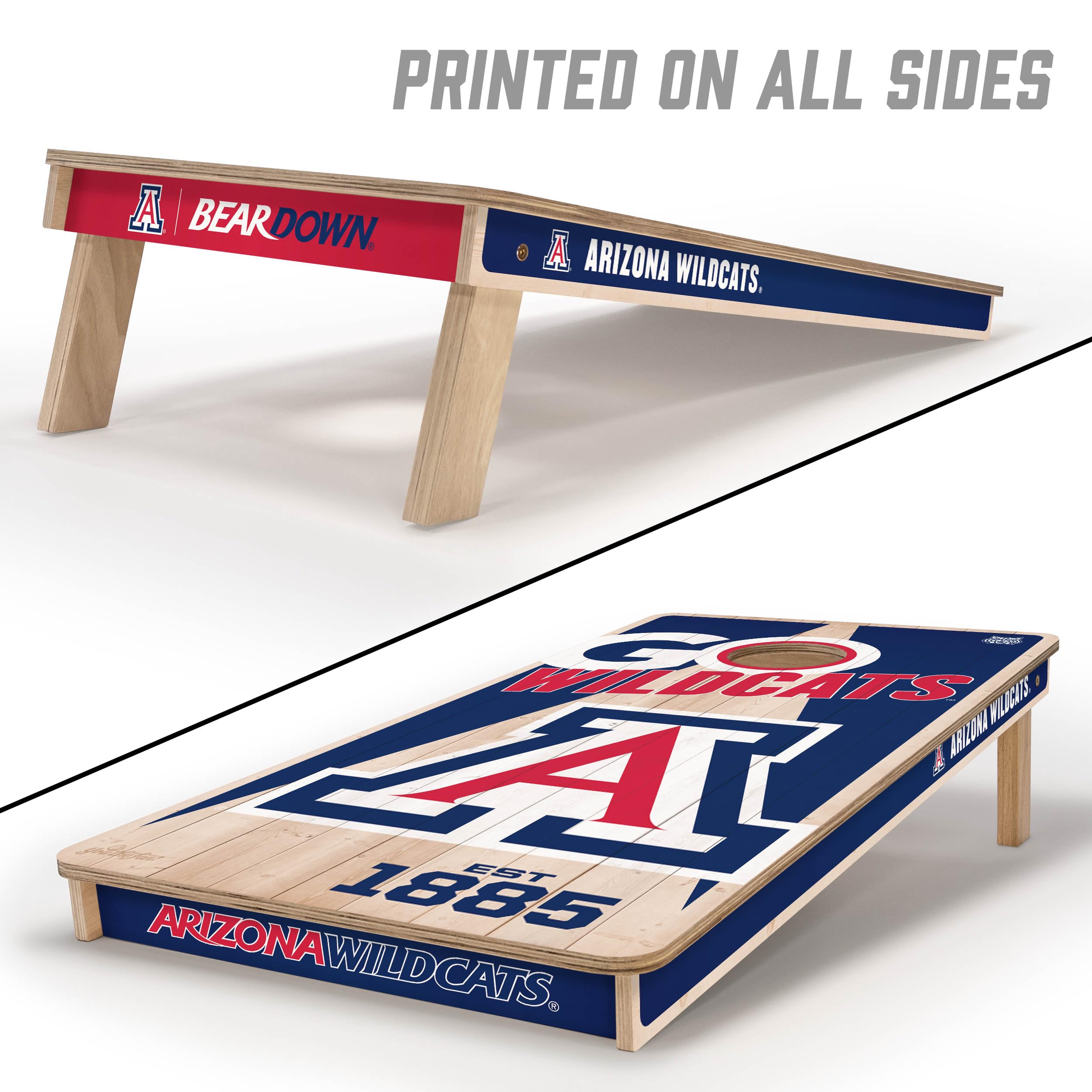 YouTheFan NCAA Houston Cougars 2’ x 4’ Professional Wood Cornhole Game with Logo Bags - Sports Collectibles, Sports Memorabilia, Sports Fan Shop, Sports Gifts