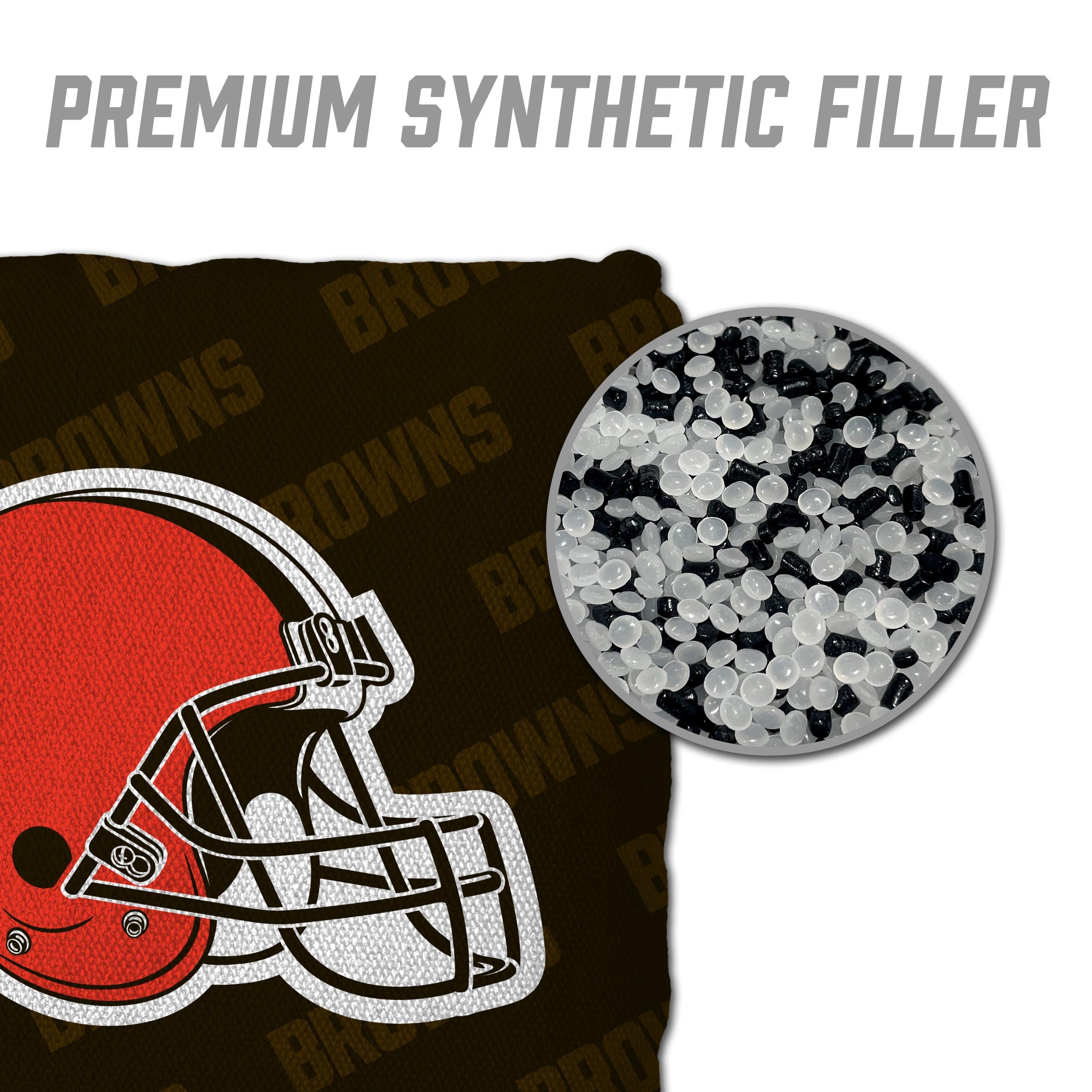 YouTheFan NFL Cleveland Browns Cornhole Bags - 4PK - Brown - Sports Collectibles, Sports Memorabilia, Sports Fan Shop, Sports Gifts