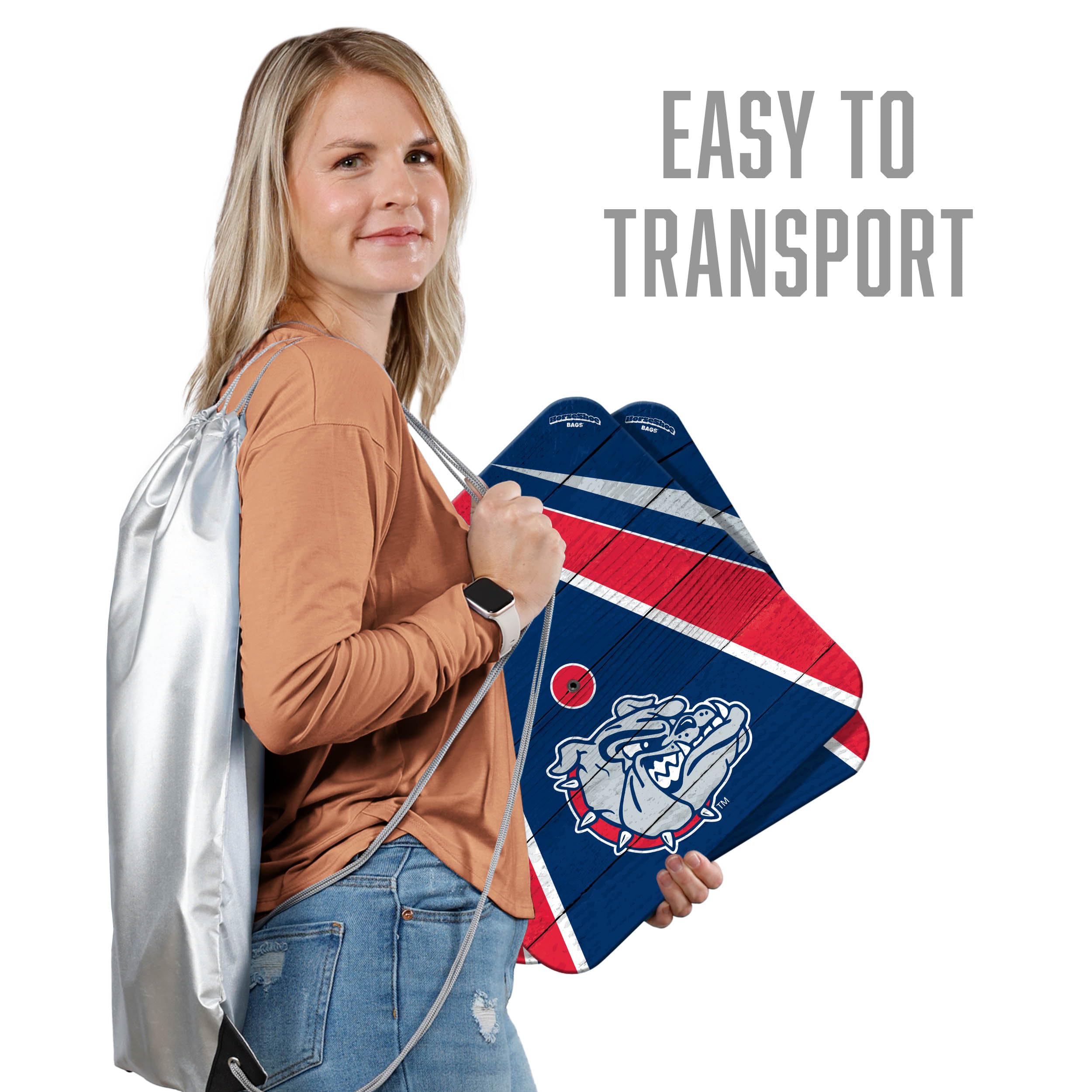 YouTheFan NCAA Gonzaga Bulldogs Horseshoe Bags - Sports Collectibles, Sports Memorabilia, Sports Fan Shop, Sports Gifts