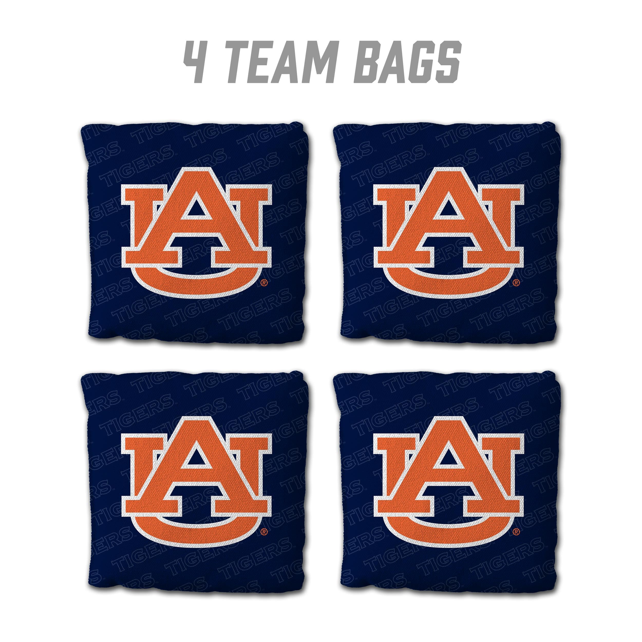 YouTheFan NCAA Auburn Tigers Cornhole Bags - 4PK - Blue - Sports Collectibles, Sports Memorabilia, Sports Fan Shop, Sports Gifts