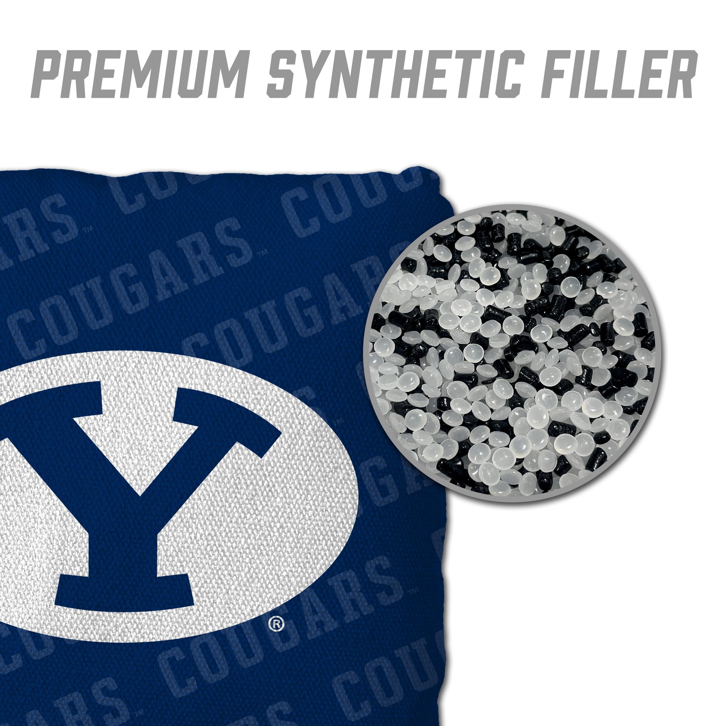 YouTheFan NCAA BYU Cougars Cornhole Bags - 4PK - Blue - Sports Collectibles, Sports Memorabilia, Sports Fan Shop, Sports Gifts