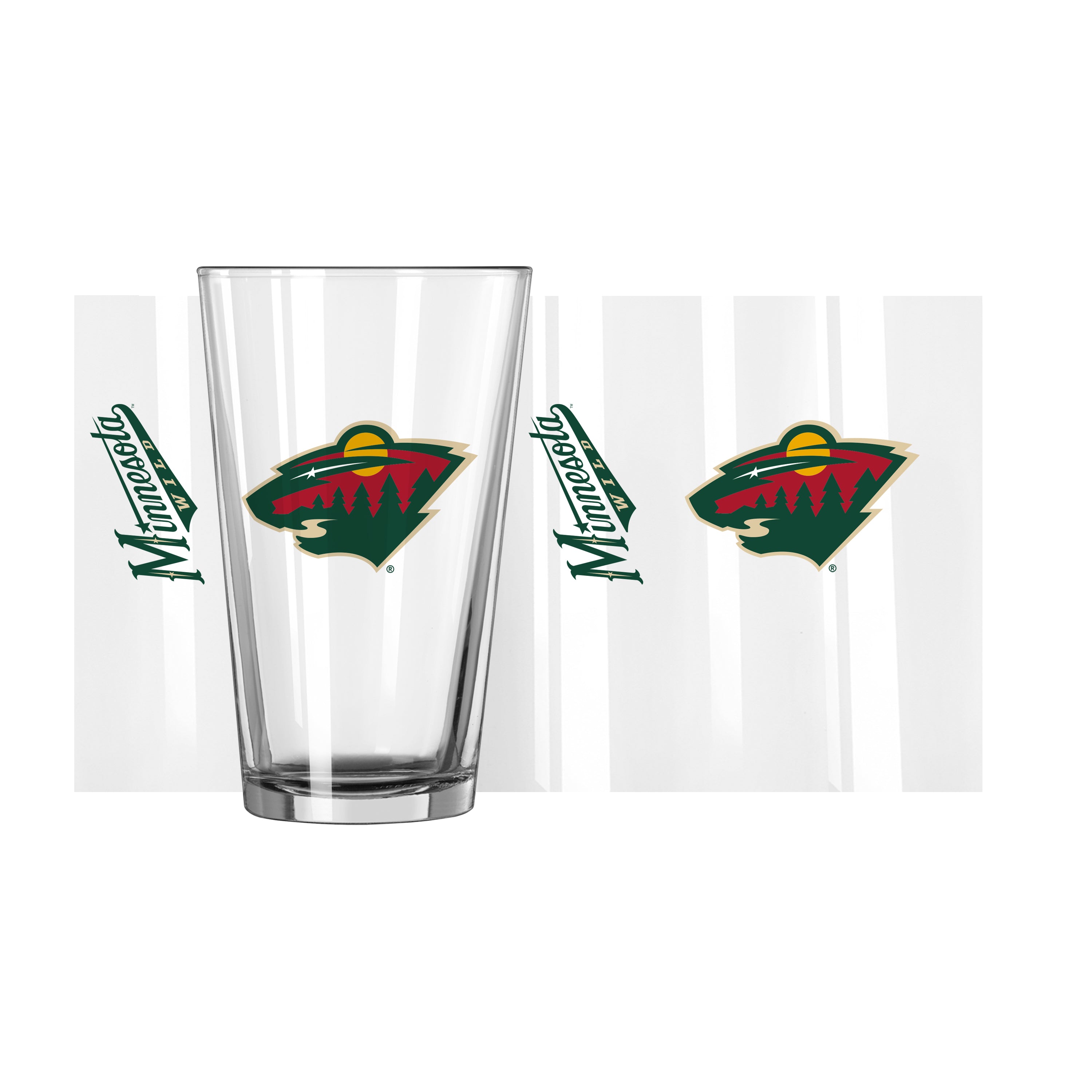Minnesota Wild 16oz Gameday Pint Glass - Sports Gifts, Sports Memorabilia, Sports Collectibles, Fan Shop