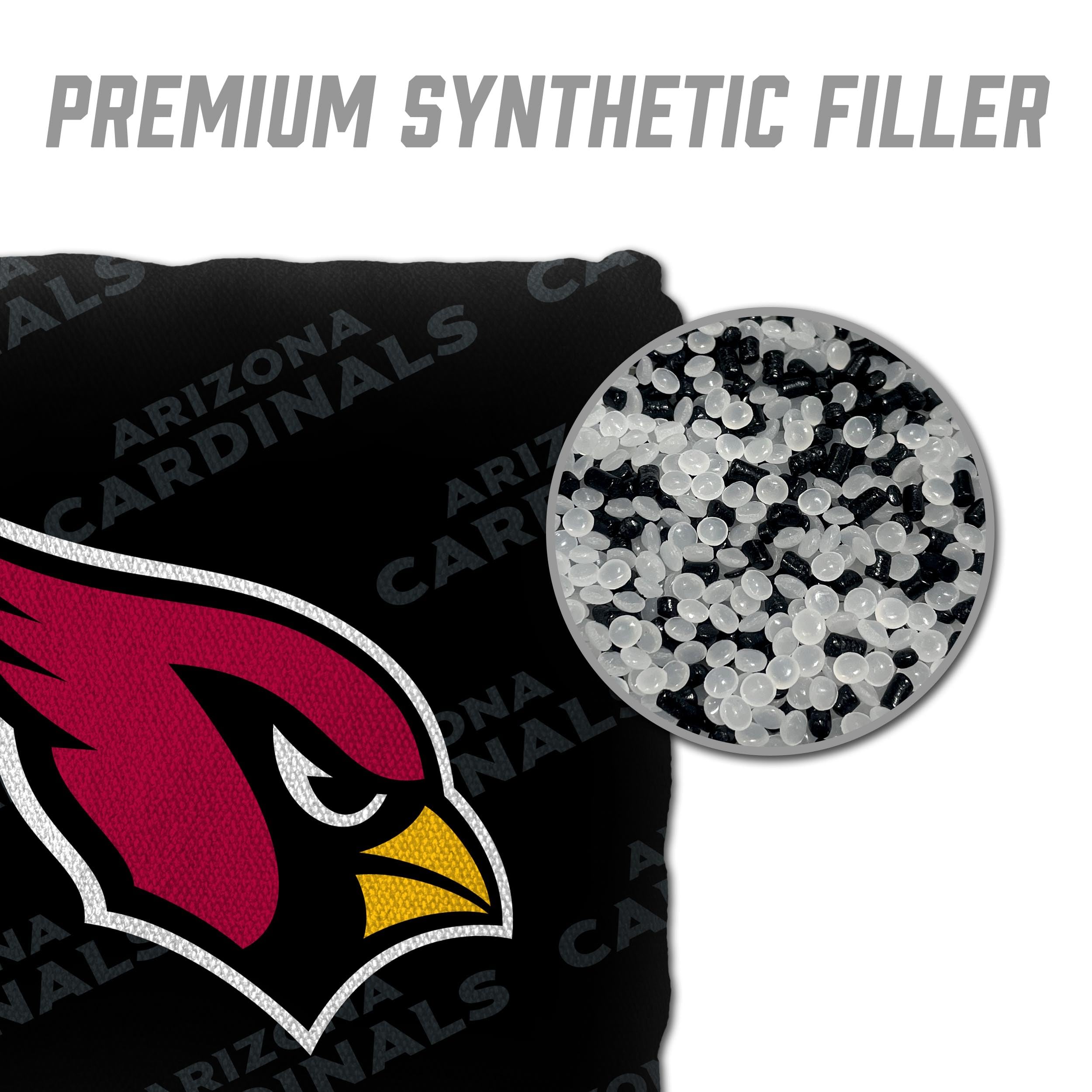 YouTheFan NFL Arizona Cardinals Cornhole Bags - 4PK - Black - Sports Collectibles, Sports Memorabilia, Sports Fan Shop, Sports Gifts