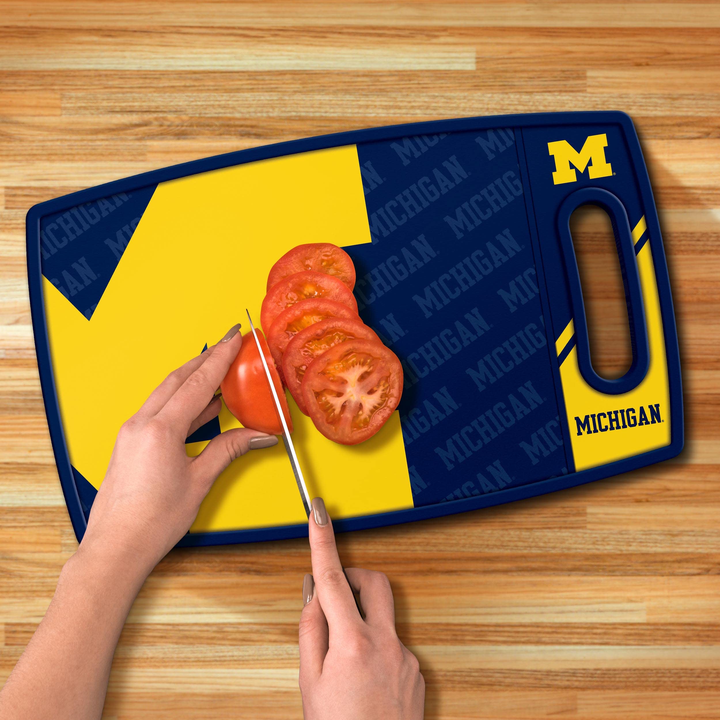 YouTheFan NCAA Michigan Wolverines Logo Series Cutting Board - Sports Collectibles, Sports Memorabilia, Sports Fan Shop, Sports Gifts
