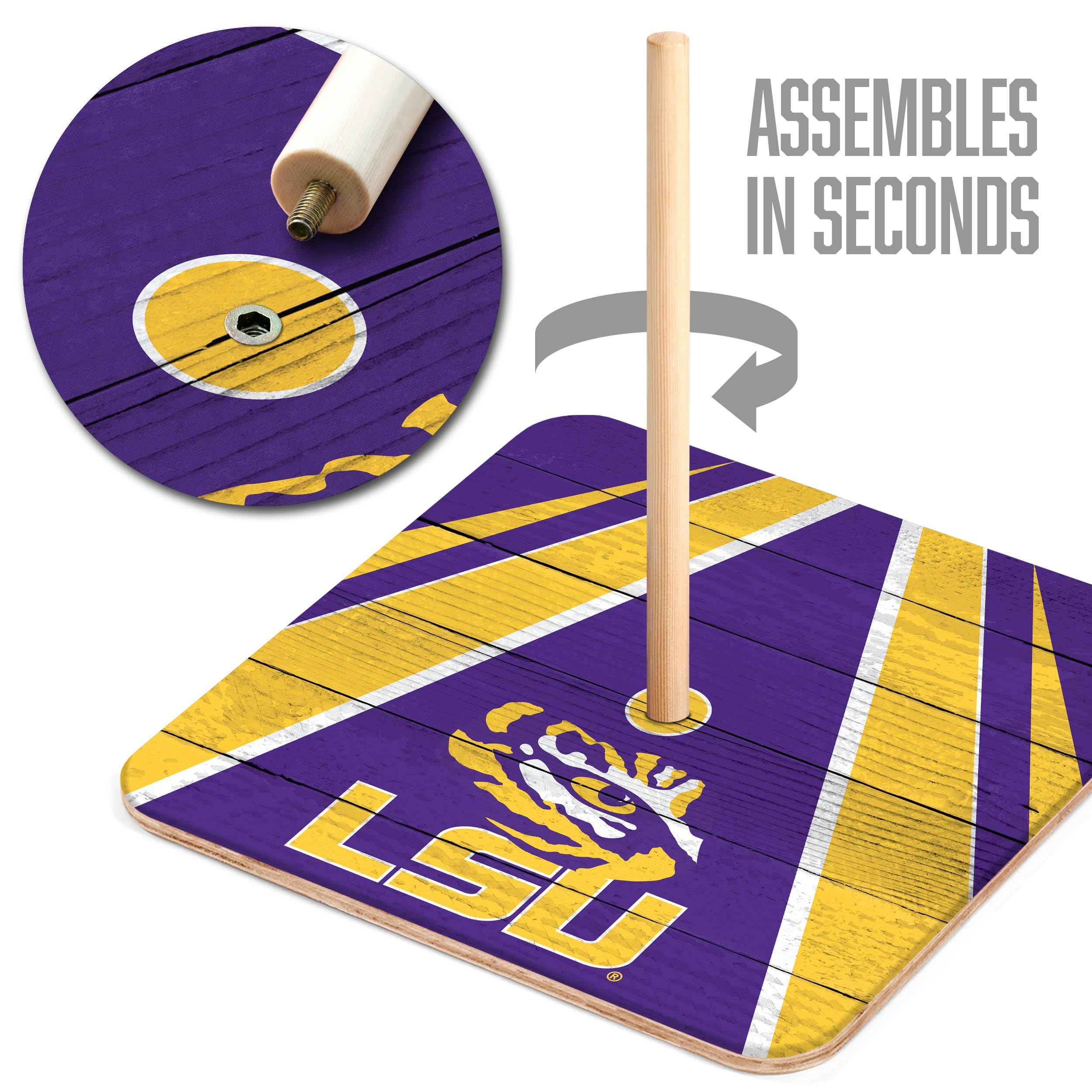 YouTheFan NCAA LSU Tigers Horseshoe Bags - Sports Collectibles, Sports Memorabilia, Sports Fan Shop, Sports Gifts