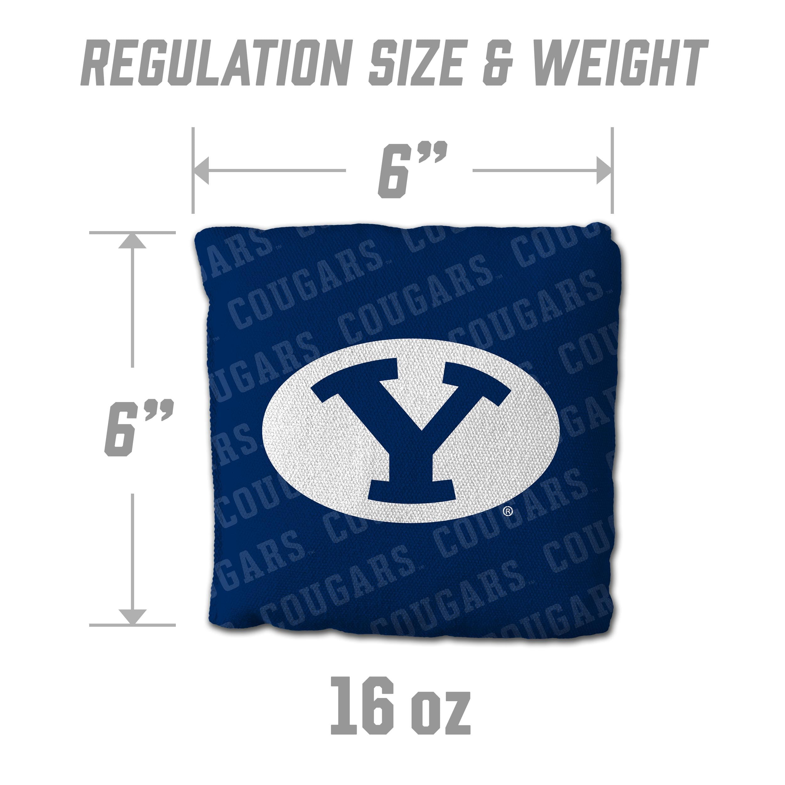 YouTheFan NCAA BYU Cougars Cornhole Bags - 4PK - Blue - Sports Collectibles, Sports Memorabilia, Sports Fan Shop, Sports Gifts