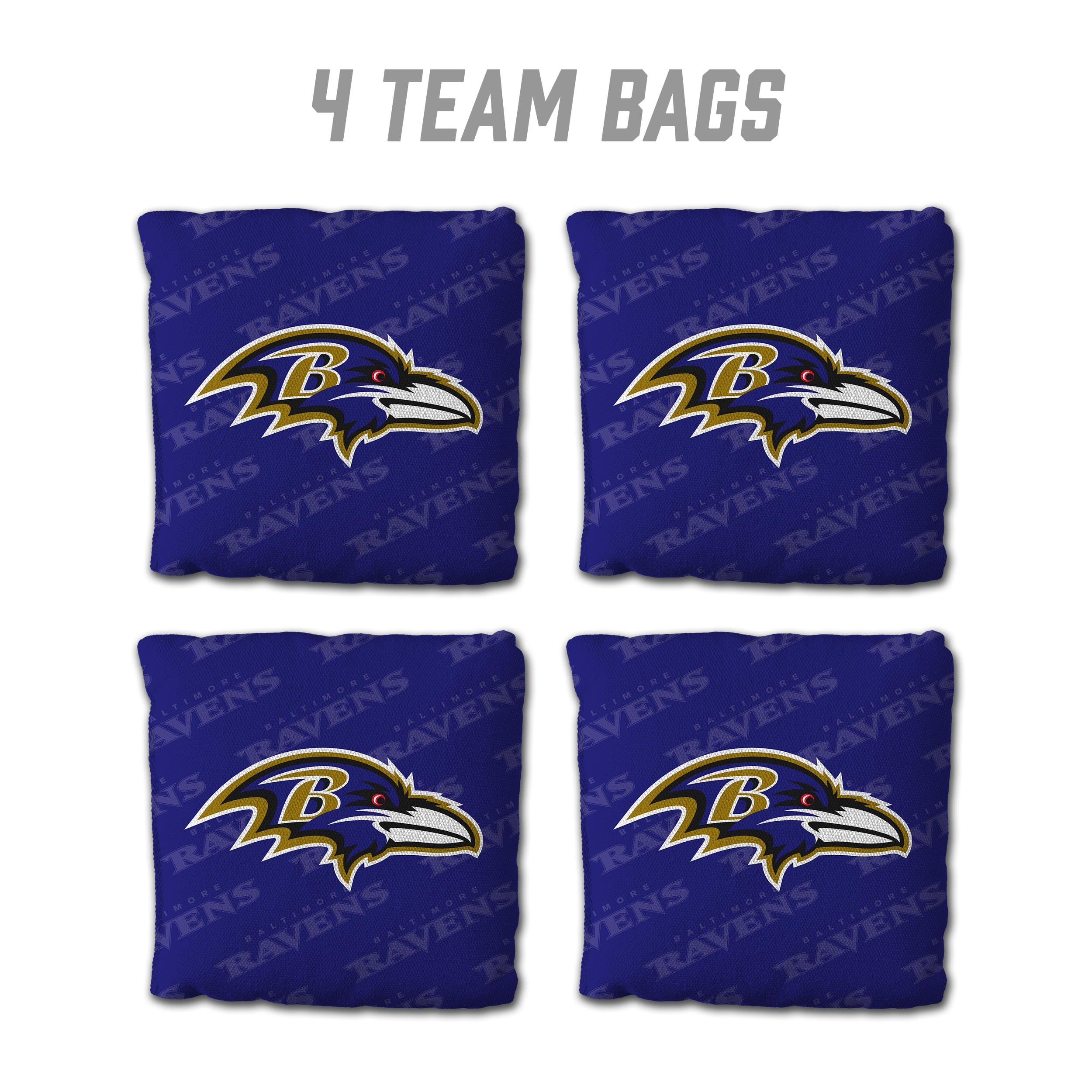 YouTheFan NFL Baltimore Ravens Cornhole Bags - 4PK - Purple - Sports Collectibles, Sports Memorabilia, Sports Fan Shop, Sports Gifts
