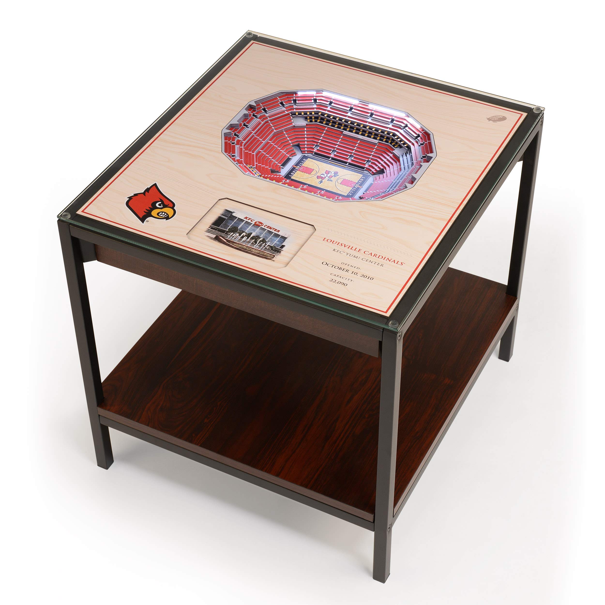 YouTheFan NCAA Louisville Cardinals 25-Layer StadiumViews Lighted End Table - Cardinal Stadium - Sports Collectibles, Sports Memorabilia, Sports Fan Shop, Sports Gifts