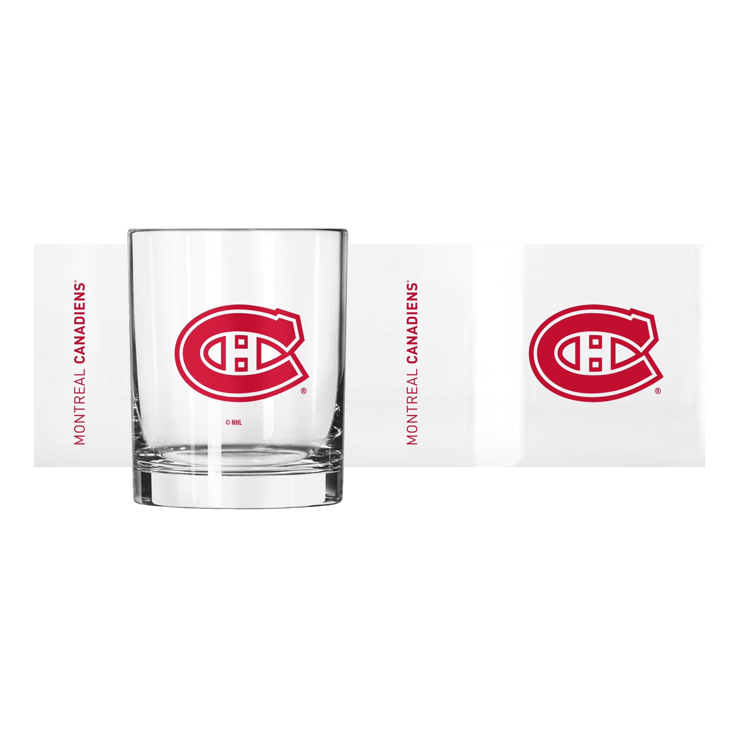 Montreal Canadiens 14oz Gameday Rocks Glass - Sports Gifts, Sports Memorabilia, Sports Collectibles, Fan Shop