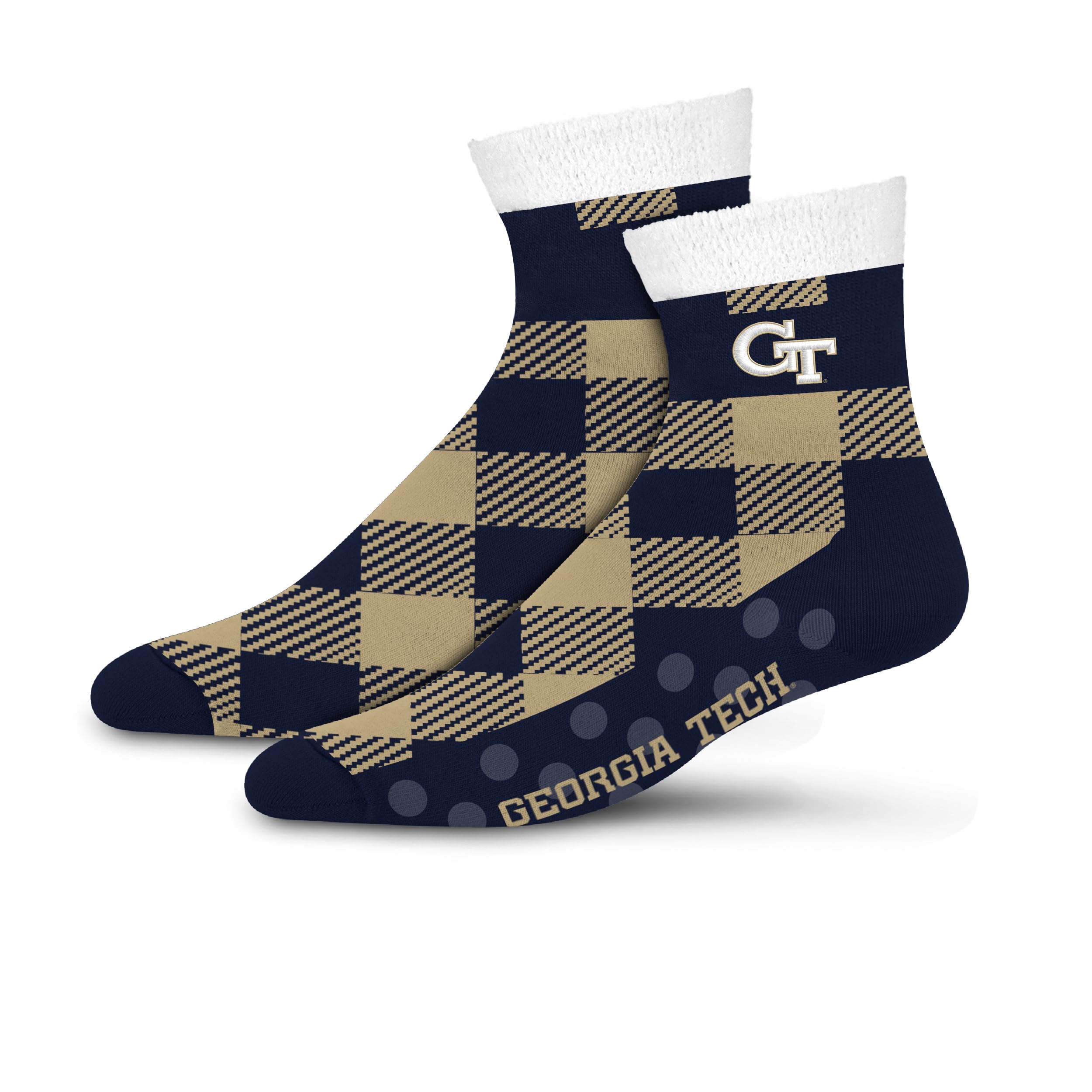 For Bare Feet NCAA GEORGIA TECH YELLOW JACKETS Cozy Buff Plush Cabin Sock Team Color OSFM - Sports Gifts, Sports Memorabilia, Sports Collectibles, Fan Shop