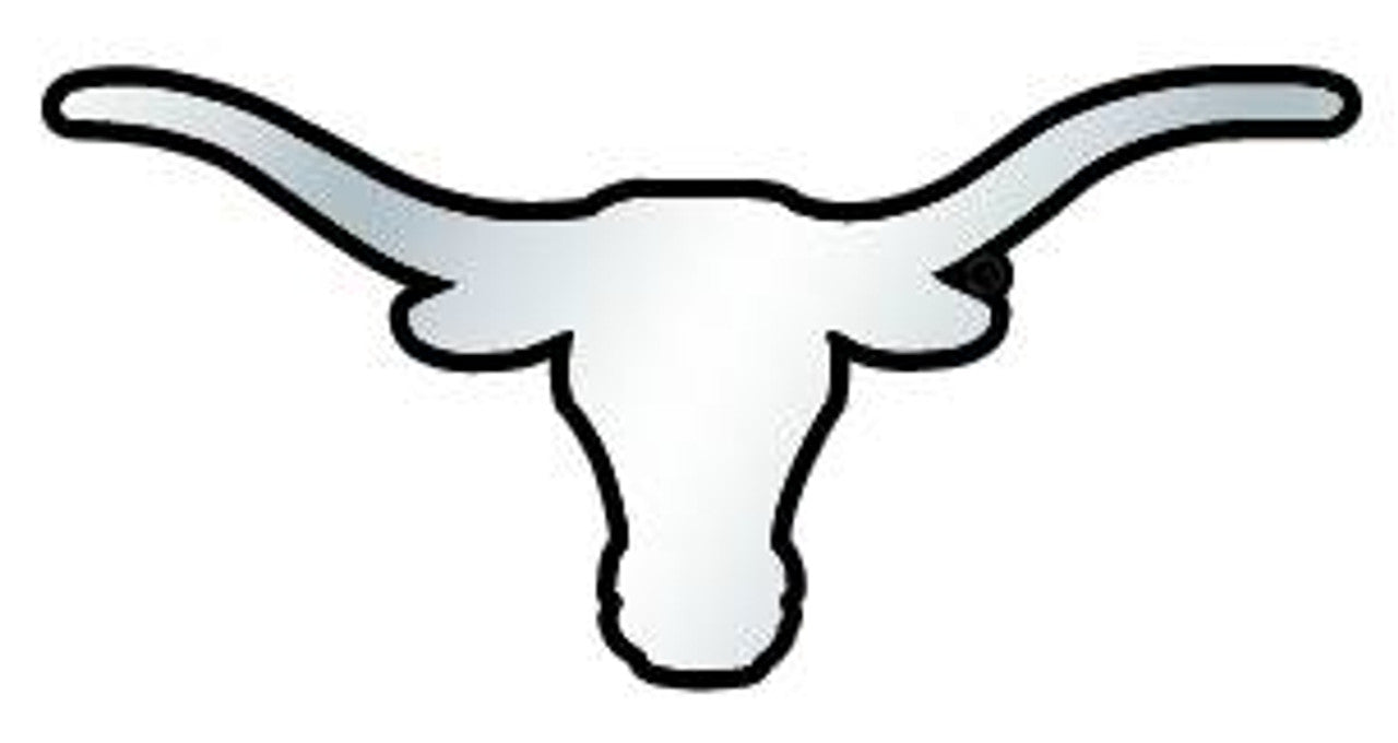 Texas Longhorns Auto Emblem Silver Chrome Longhorn - Sports Collectibles, Sports Memorabilia, Sports Fan Shop, Sports Gifts