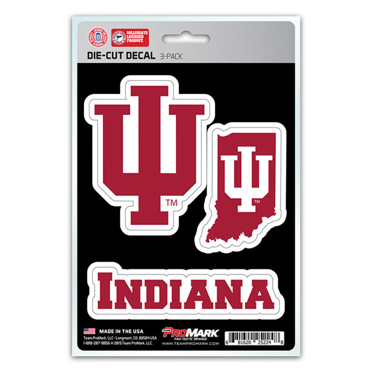 Indiana Hoosiers Decal Die Cut Team 3 Pack - Sports Collectibles, Sports Memorabilia, Sports Fan Shop, Sports Gifts
