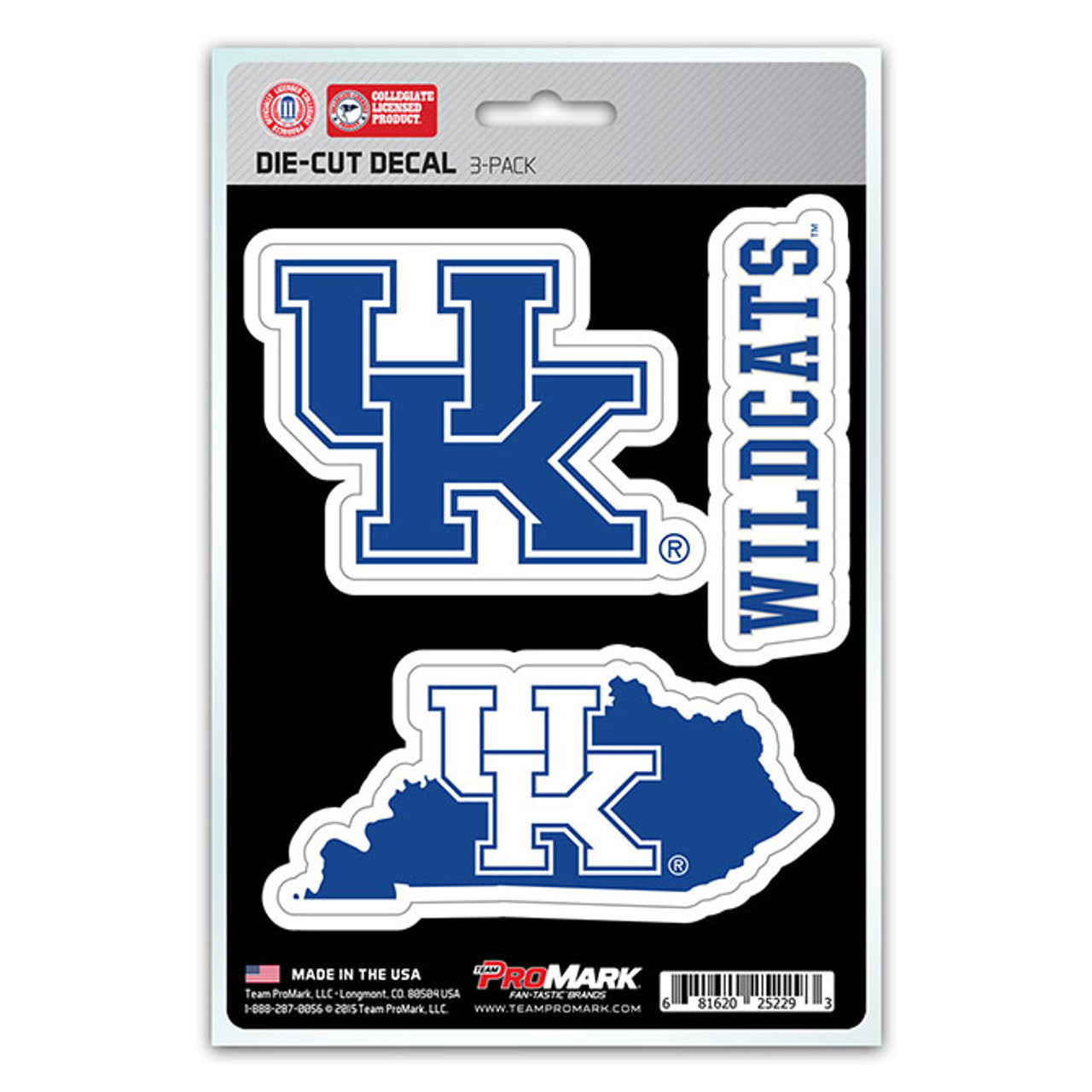 Kentucky Wildcats Decal Die Cut Team 3 Pack - Sports Collectibles, Sports Memorabilia, Sports Fan Shop, Sports Gifts
