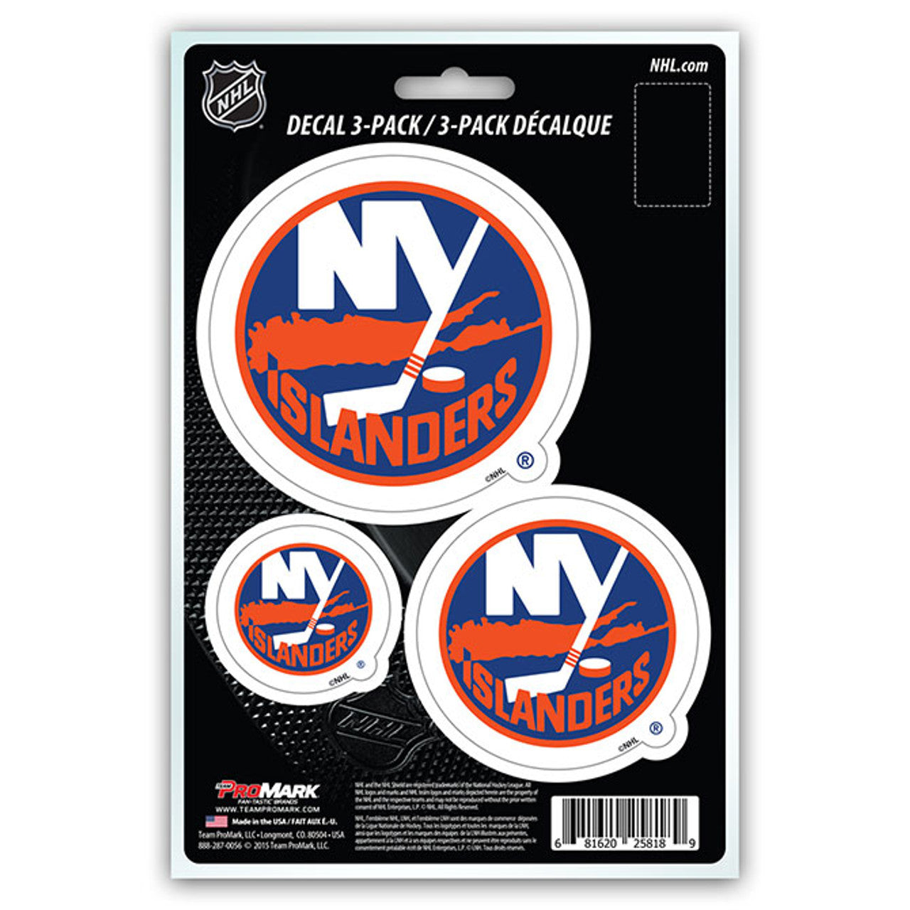 New York Islanders Decal Die Cut Team 3 Pack - Sports Collectibles, Sports Memorabilia, Sports Fan Shop, Sports Gifts