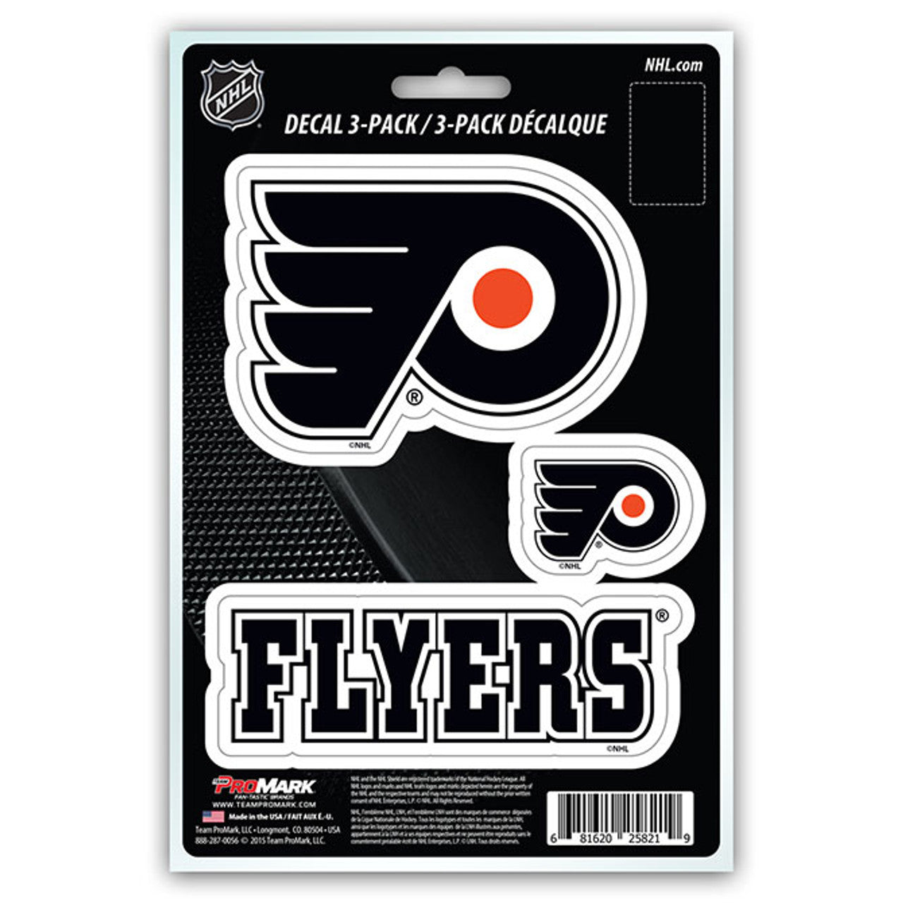 Philadelphia Flyers Decal Die Cut Team 3 Pack - Sports Collectibles, Sports Memorabilia, Sports Fan Shop, Sports Gifts