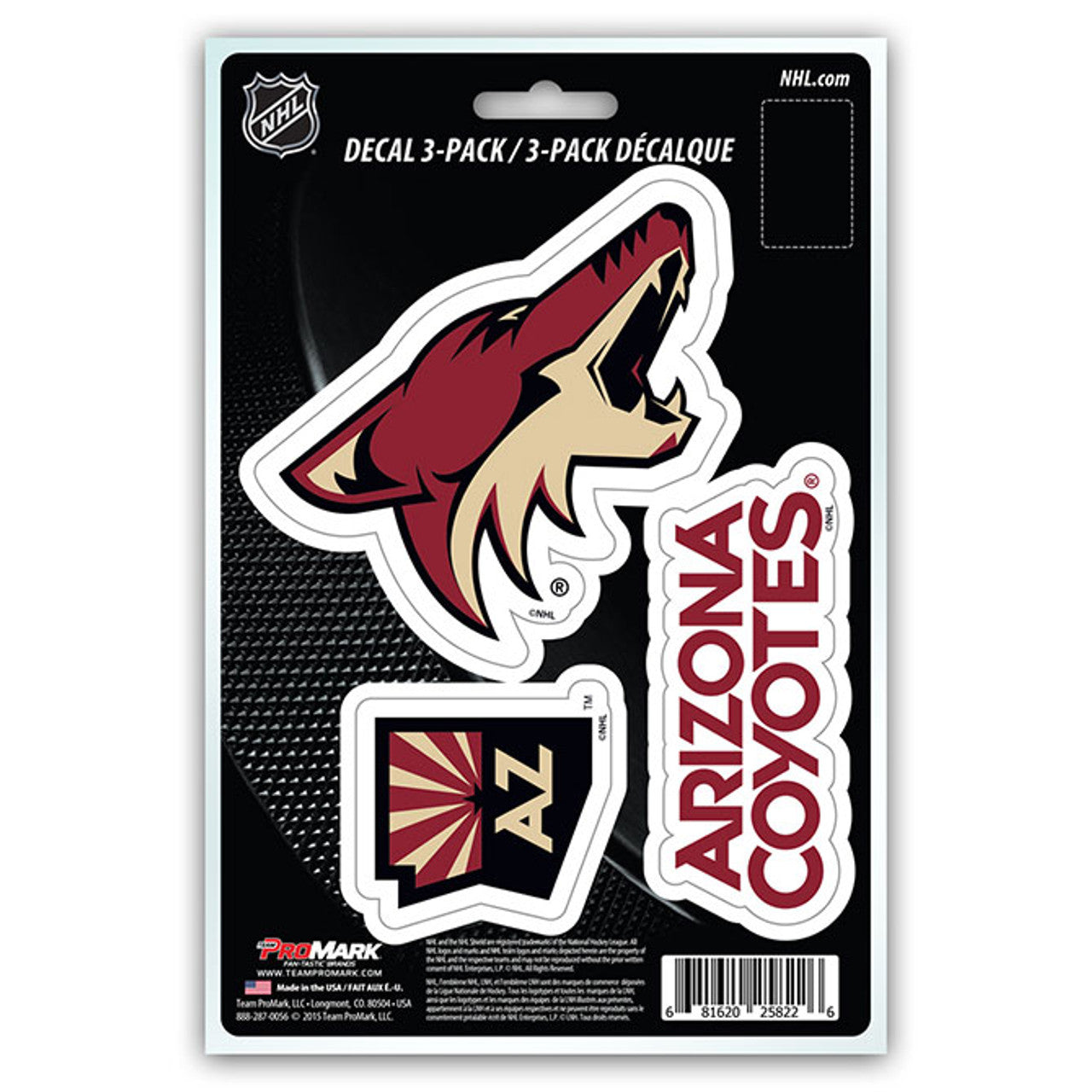 Arizona Coyotes Decal Die Cut Team 3 Pack - Sports Collectibles, Sports Memorabilia, Sports Fan Shop, Sports Gifts