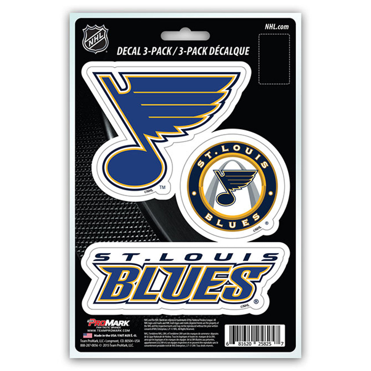St. Louis Blues Decal Die Cut Team 3 Pack - Sports Collectibles, Sports Memorabilia, Sports Fan Shop, Sports Gifts