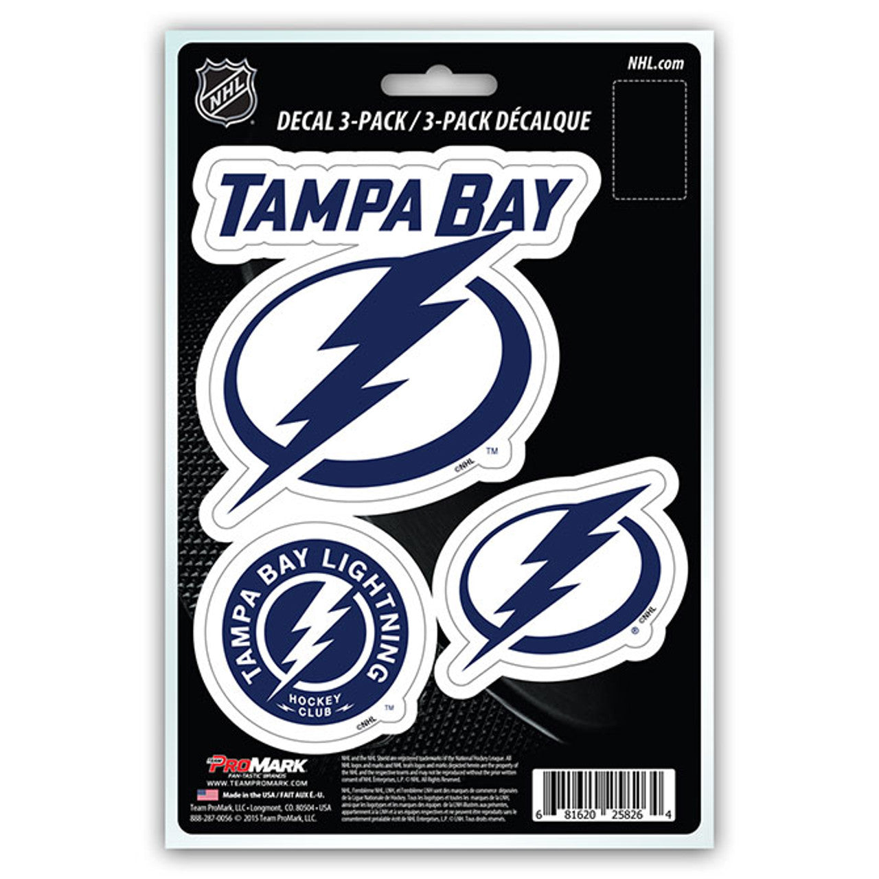 Tampa Bay Lightning Decal Die Cut Team 3 Pack - Sports Collectibles, Sports Memorabilia, Sports Fan Shop, Sports Gifts