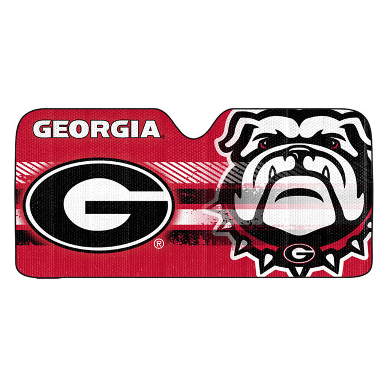 Georgia Bulldogs Auto Sun Shade 59x27 - Sports Collectibles, Sports Memorabilia, Sports Fan Shop, Sports Gifts