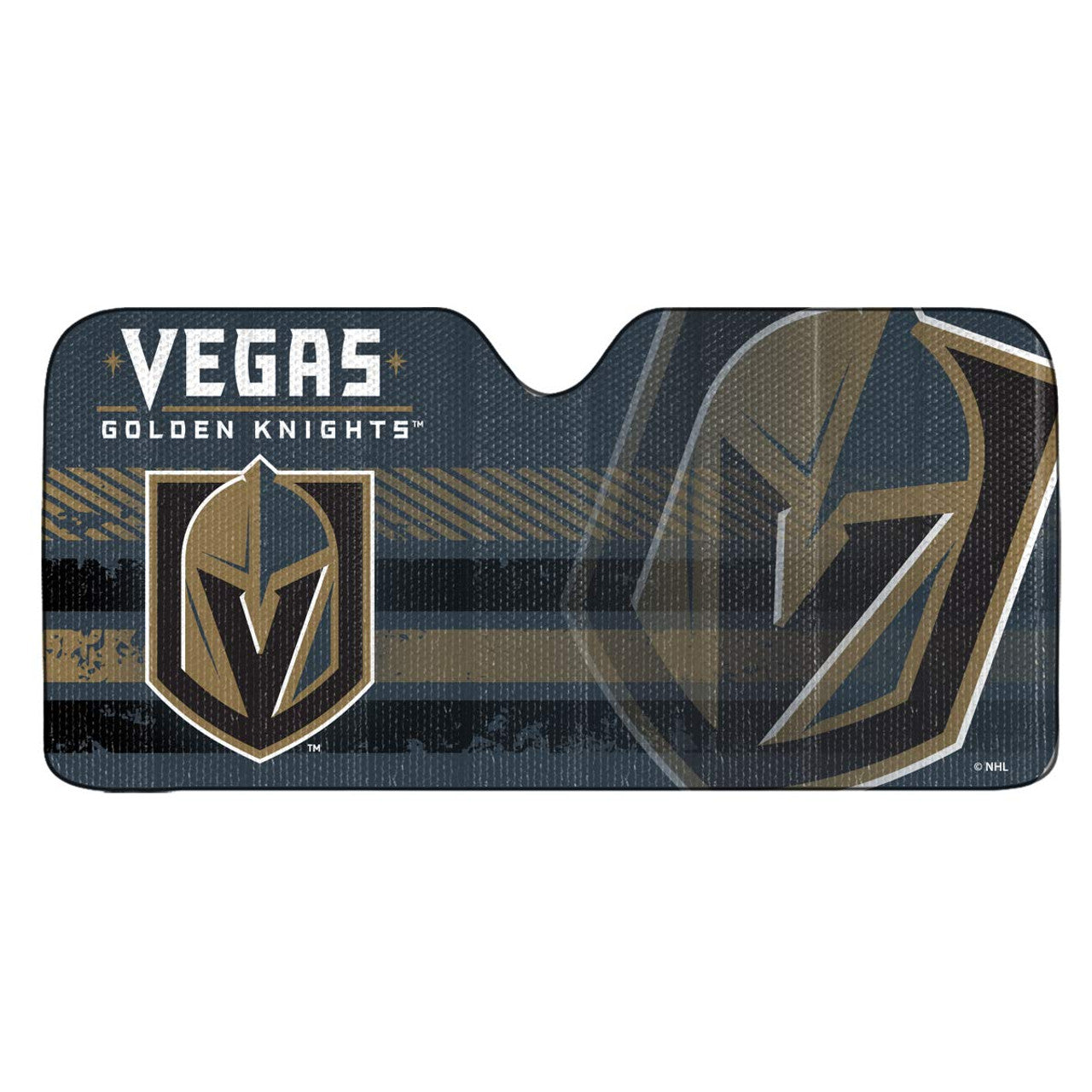 Vegas Golden Knights Auto Sun Shade 59x27 - Sports Collectibles, Sports Memorabilia, Sports Fan Shop, Sports Gifts