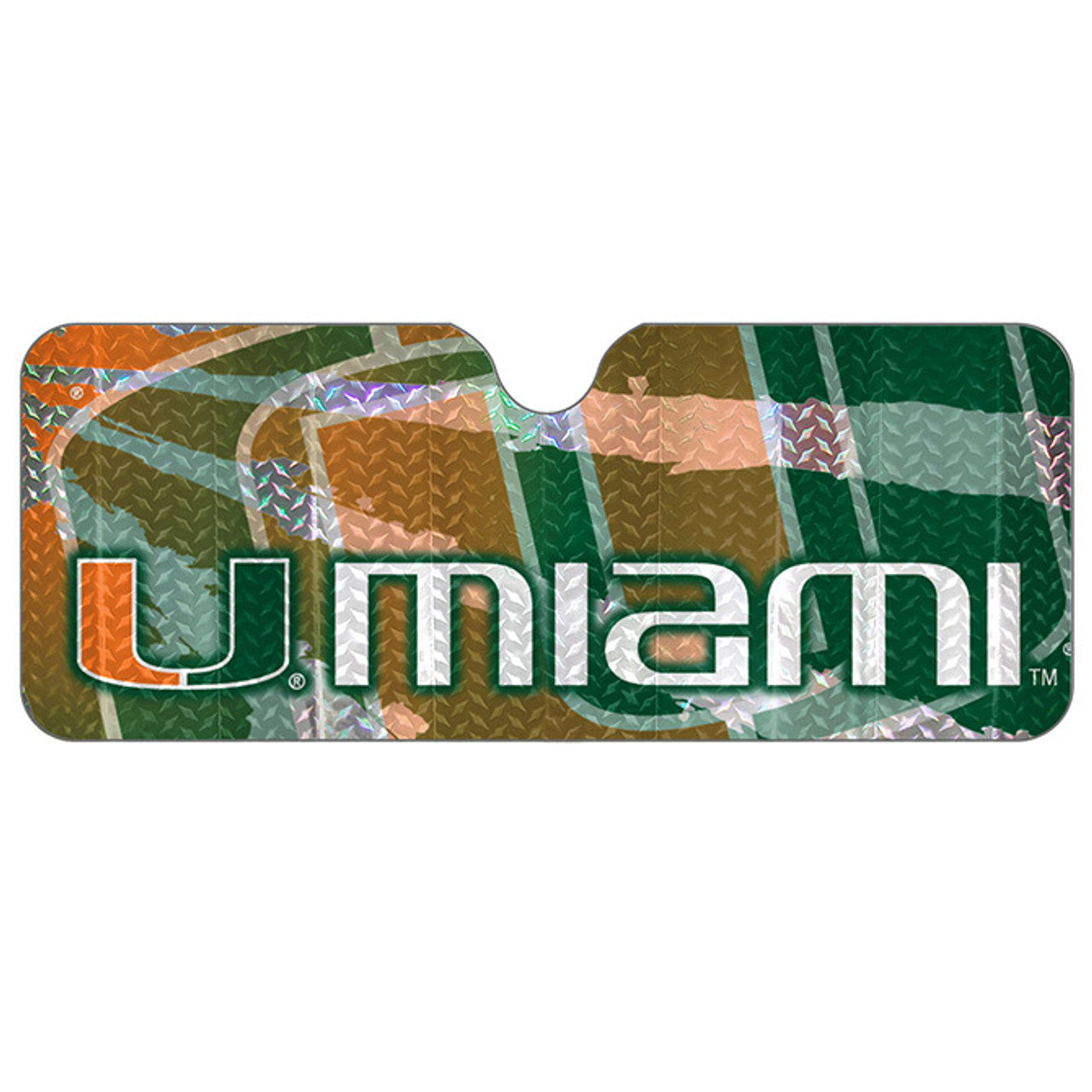 Miami Hurricanes Auto Sun Shade 59x27 - Sports Collectibles, Sports Memorabilia, Sports Fan Shop, Sports Gifts