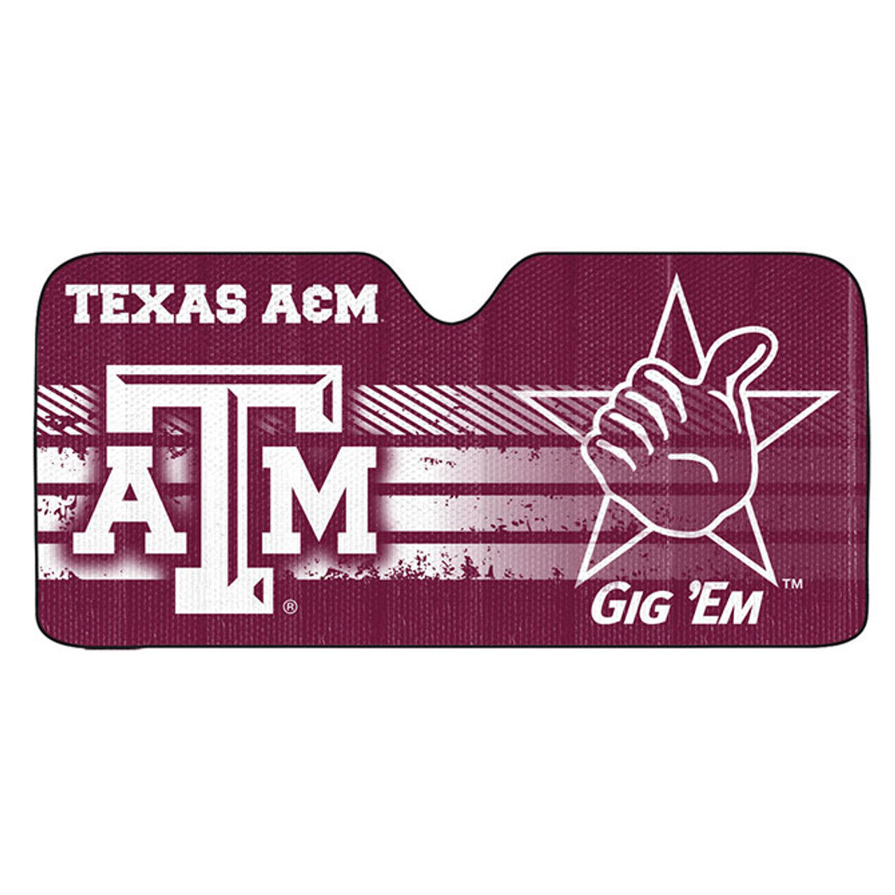 Texas A&M Aggies Auto Sun Shade 59x27 - Sports Collectibles, Sports Memorabilia, Sports Fan Shop, Sports Gifts