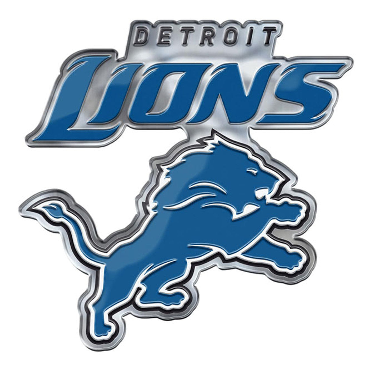 Detroit Lions Auto Emblem Color Alternate Logo - Sports Collectibles, Sports Memorabilia, Sports Fan Shop, Sports Gifts
