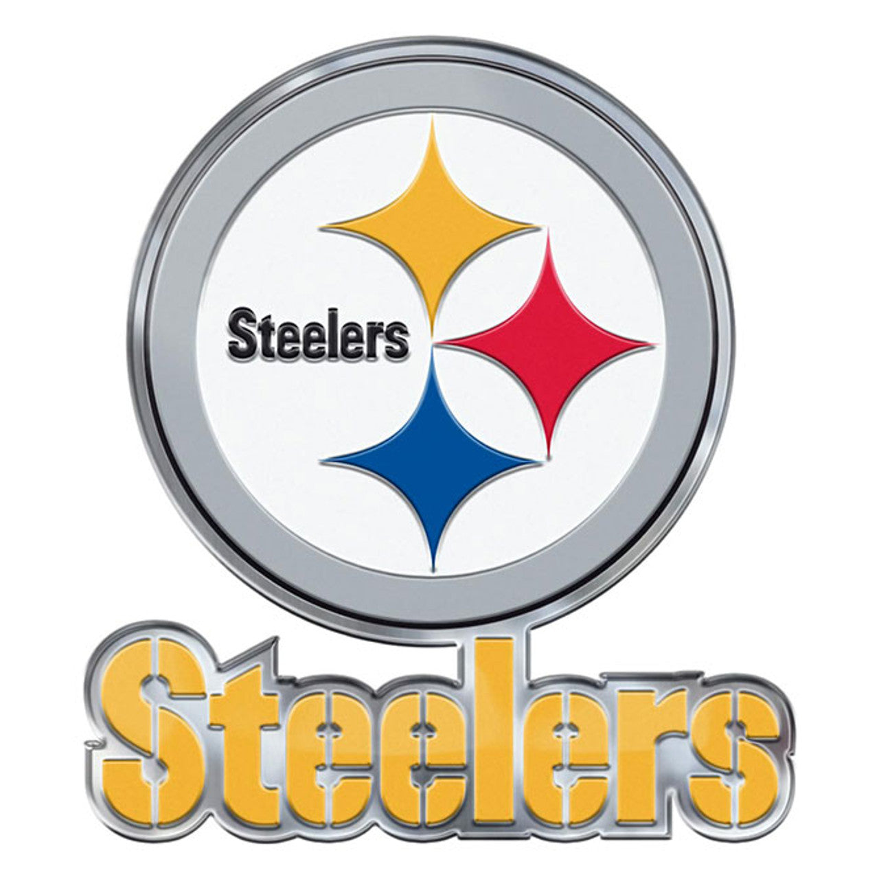 Pittsburgh Steelers Auto Emblem Color Alternate Logo - Sports Collectibles, Sports Memorabilia, Sports Fan Shop, Sports Gifts