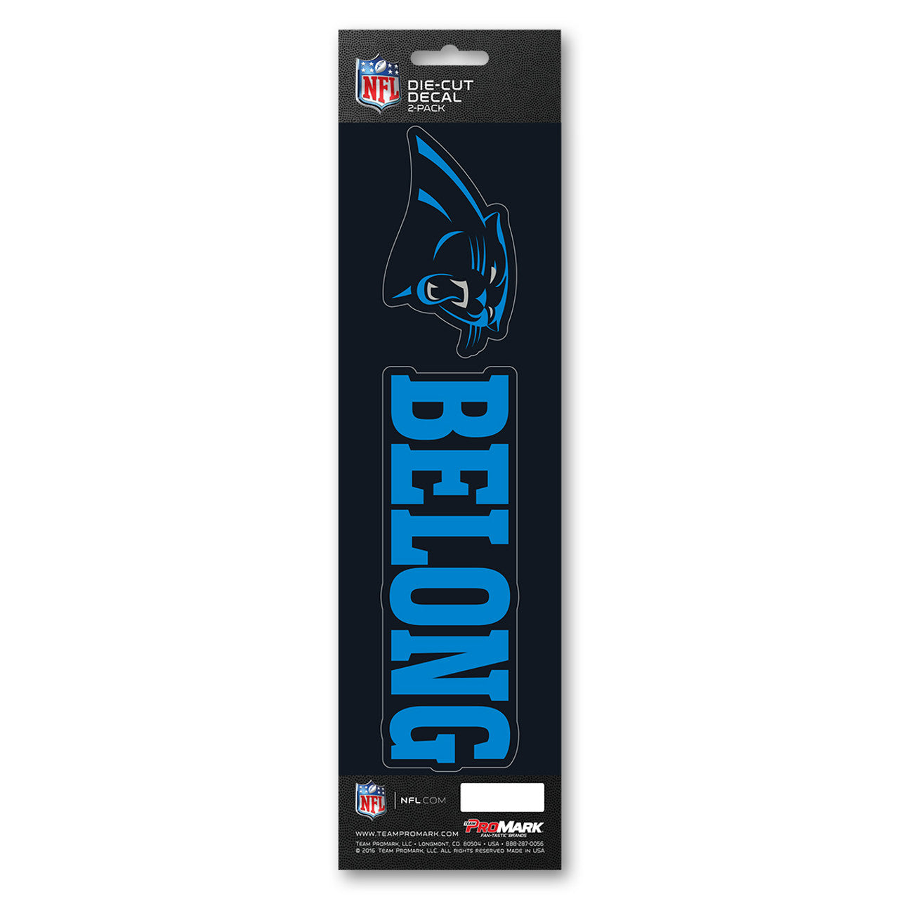 Carolina Panthers Decal Die Cut Slogan Pack - Sports Collectibles, Sports Memorabilia, Sports Fan Shop, Sports Gifts