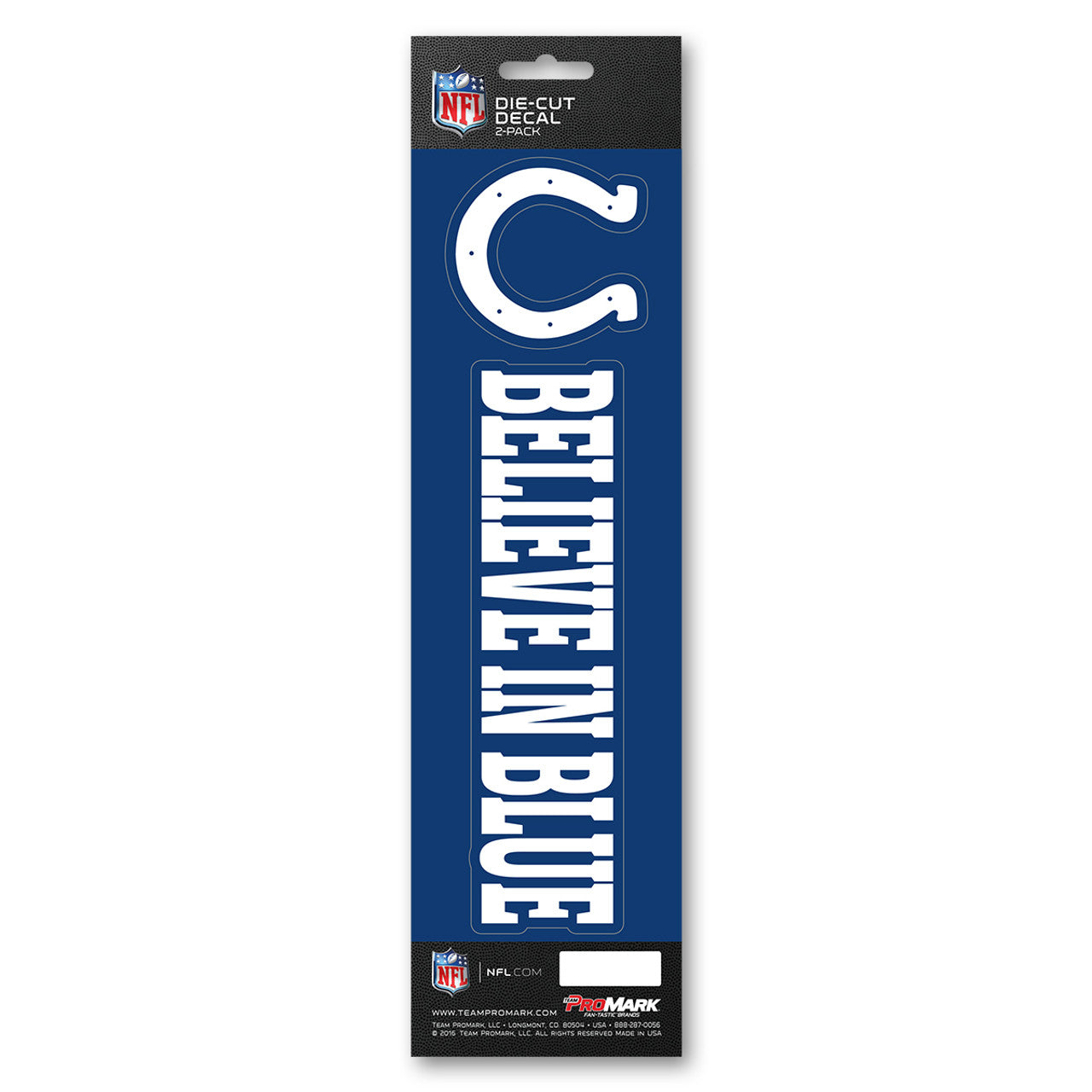 Indianapolis Colts Decal Die Cut Slogan Pack - Sports Collectibles, Sports Memorabilia, Sports Fan Shop, Sports Gifts