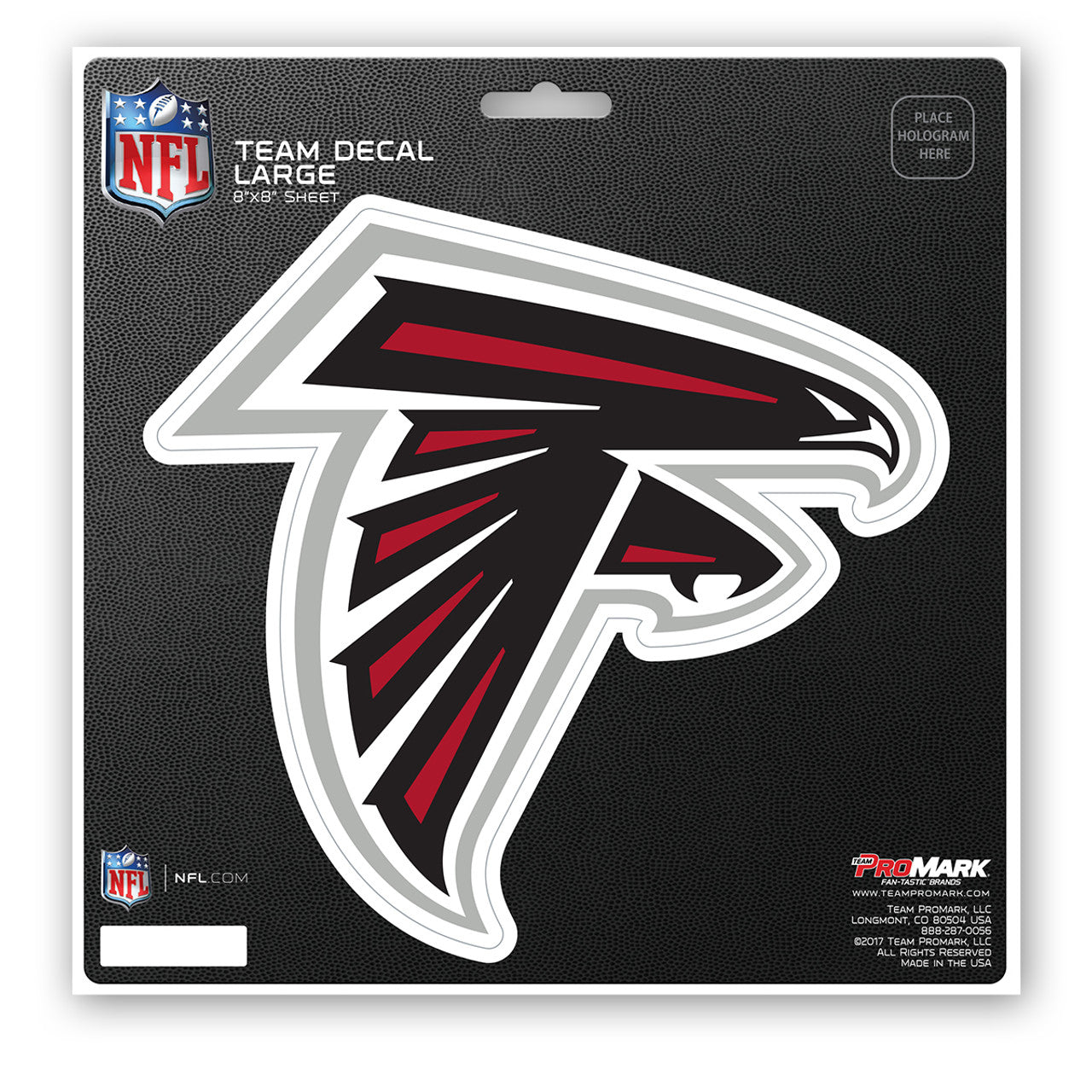 Atlanta Falcons Decal 8x8 Die Cut - Sports Collectibles, Sports Memorabilia, Sports Fan Shop, Sports Gifts