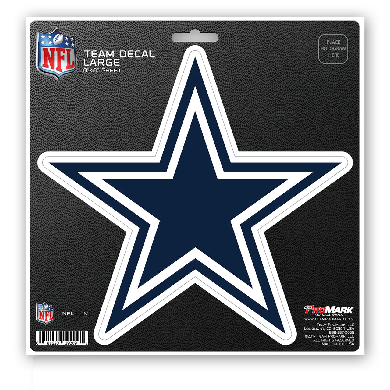 Dallas Cowboys Decal 8x8 Die Cut - Sports Collectibles, Sports Memorabilia, Sports Fan Shop, Sports Gifts