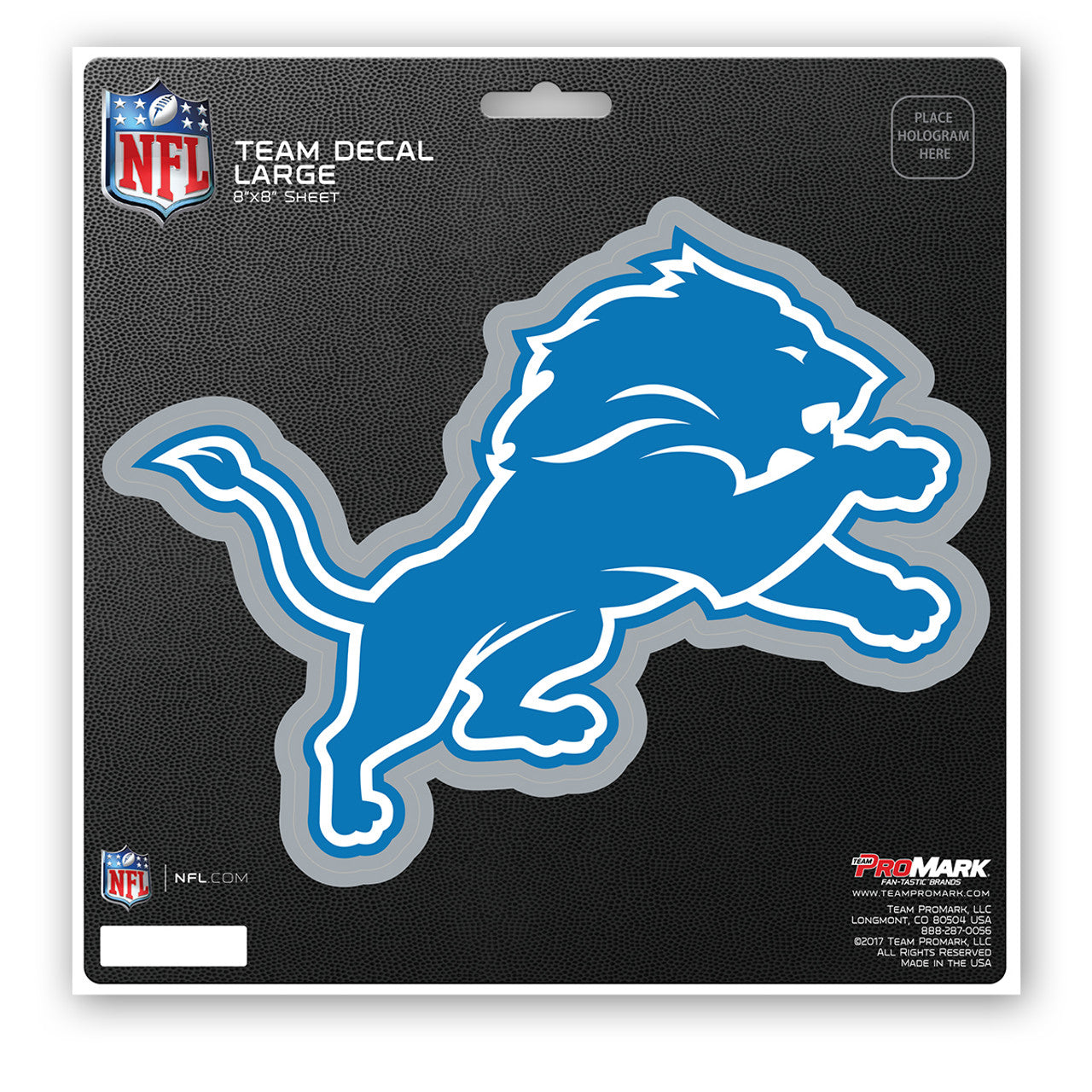 Detroit Lions Decal 8x8 Die Cut - Sports Collectibles, Sports Memorabilia, Sports Fan Shop, Sports Gifts