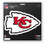 Kansas City Chiefs Decal 8x8 Die Cut - Sports Collectibles, Sports Memorabilia, Sports Fan Shop, Sports Gifts